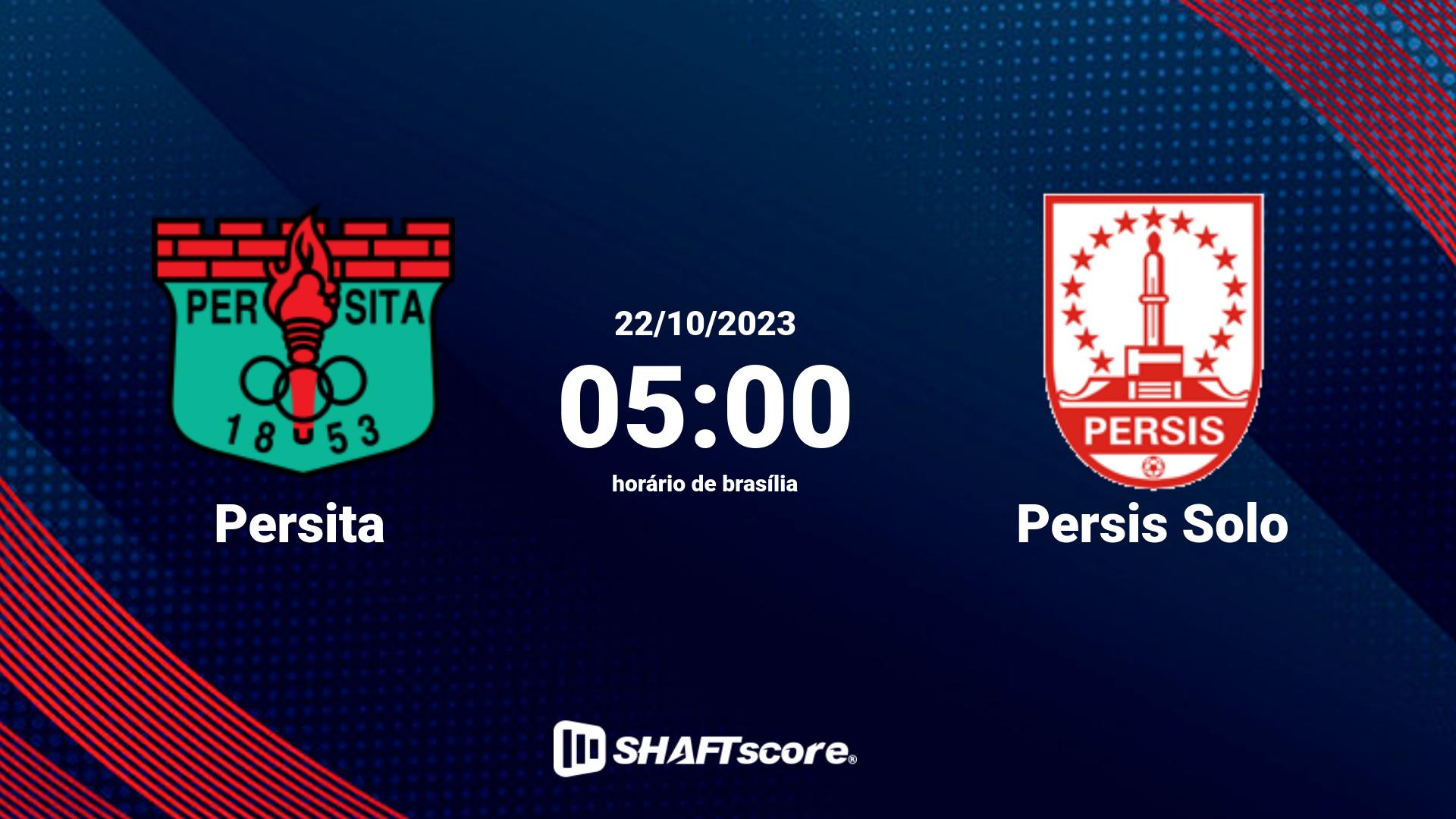 Estatísticas do jogo Persita vs Persis Solo 22.10 05:00