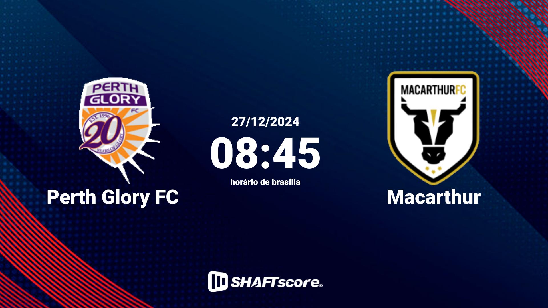 Estatísticas do jogo Perth Glory FC vs Macarthur 27.12 08:45