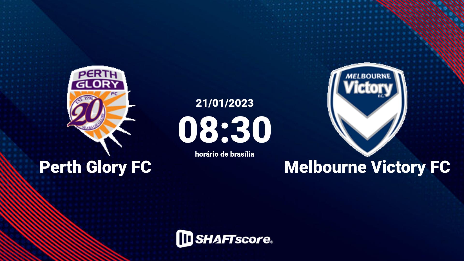 Estatísticas do jogo Perth Glory FC vs Melbourne Victory FC 21.01 08:30