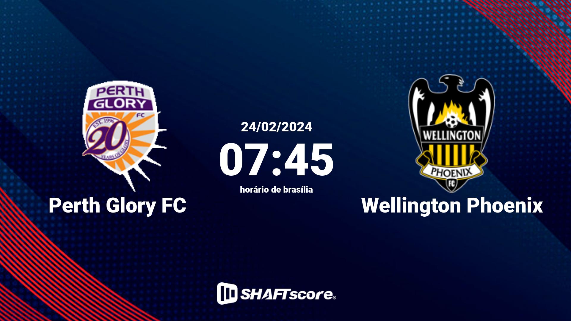 Estatísticas do jogo Perth Glory FC vs Wellington Phoenix 24.02 07:45