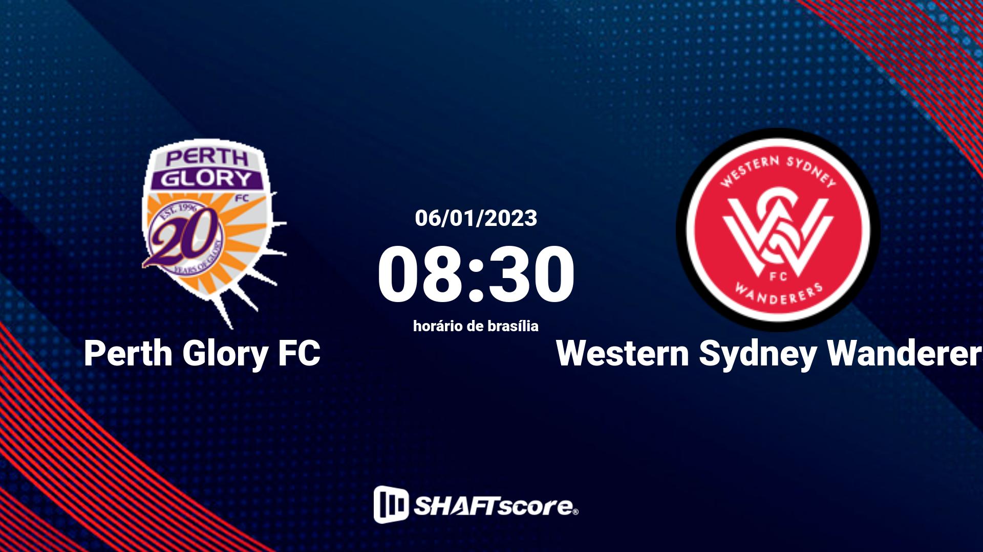 Estatísticas do jogo Perth Glory FC vs Western Sydney Wanderers 06.01 08:30