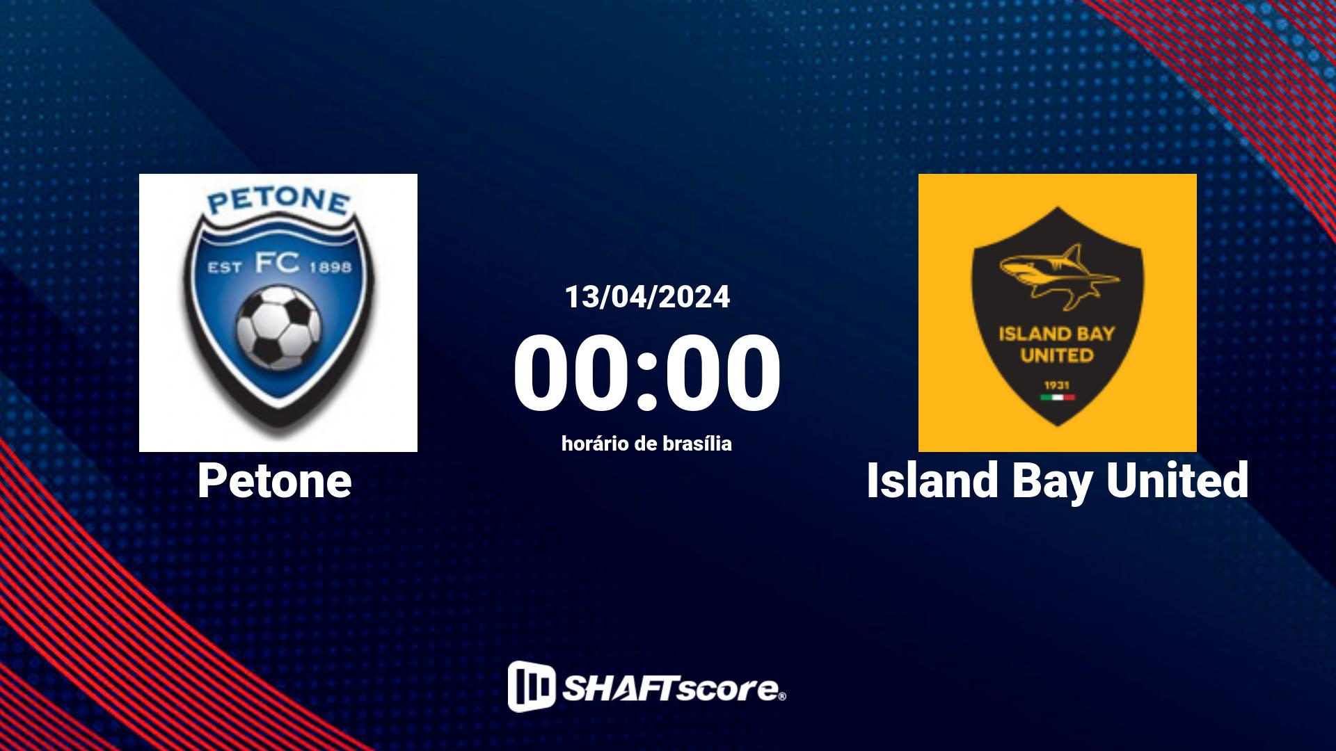 Estatísticas do jogo Petone vs Island Bay United 13.04 00:00