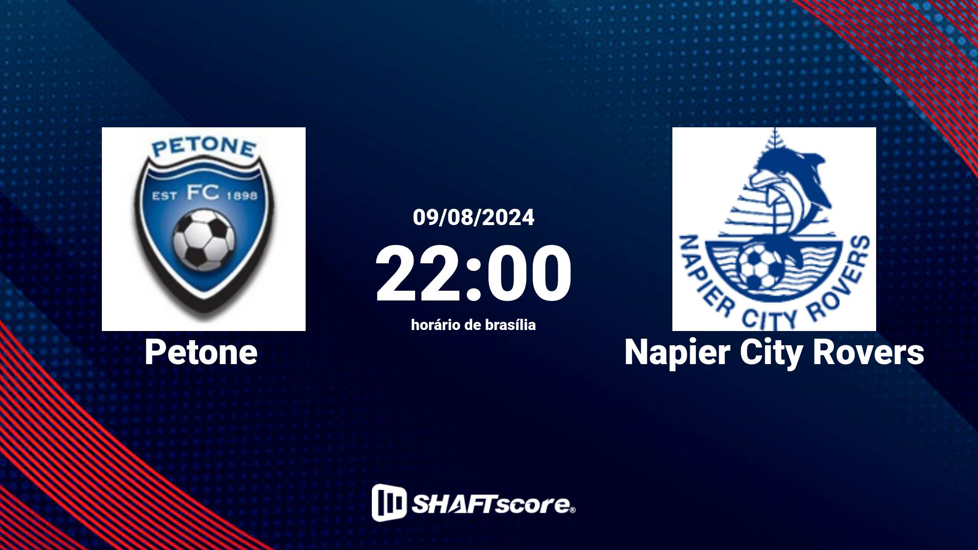 Estatísticas do jogo Petone vs Napier City Rovers 09.08 22:00