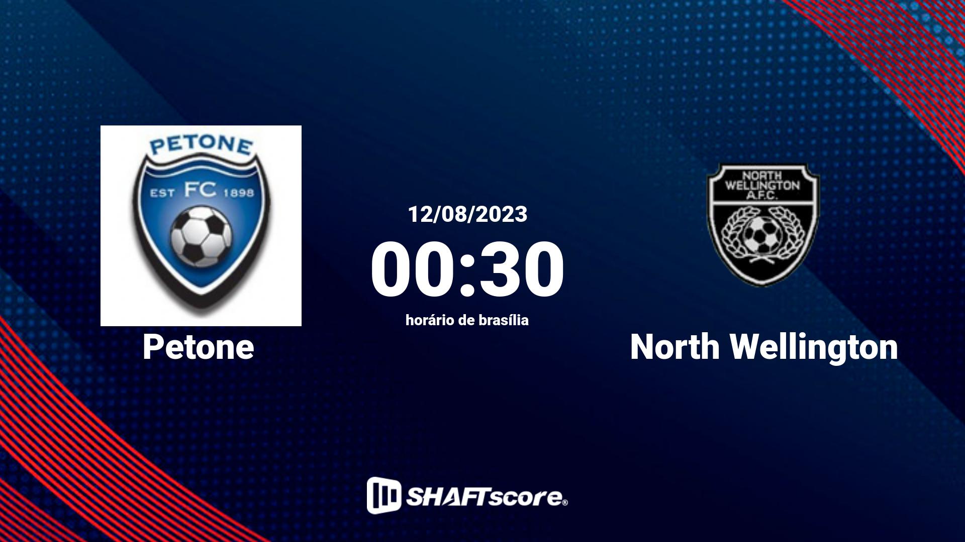Estatísticas do jogo Petone vs North Wellington 12.08 00:30