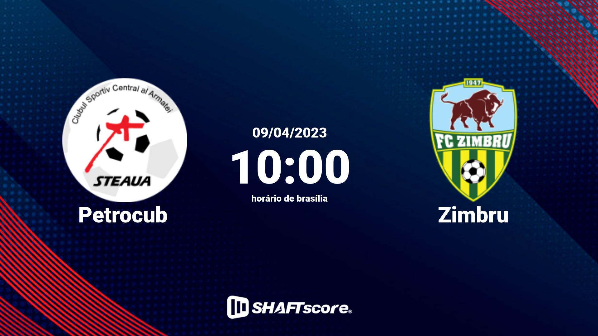 Estatísticas do jogo Petrocub vs Zimbru 09.04 10:00