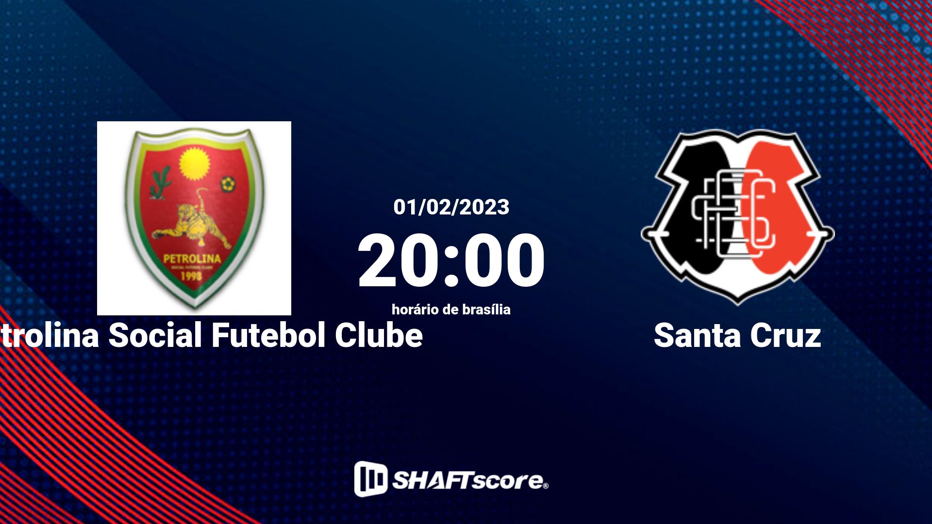 Estatísticas do jogo Petrolina Social Futebol Clube vs Santa Cruz 01.02 20:00