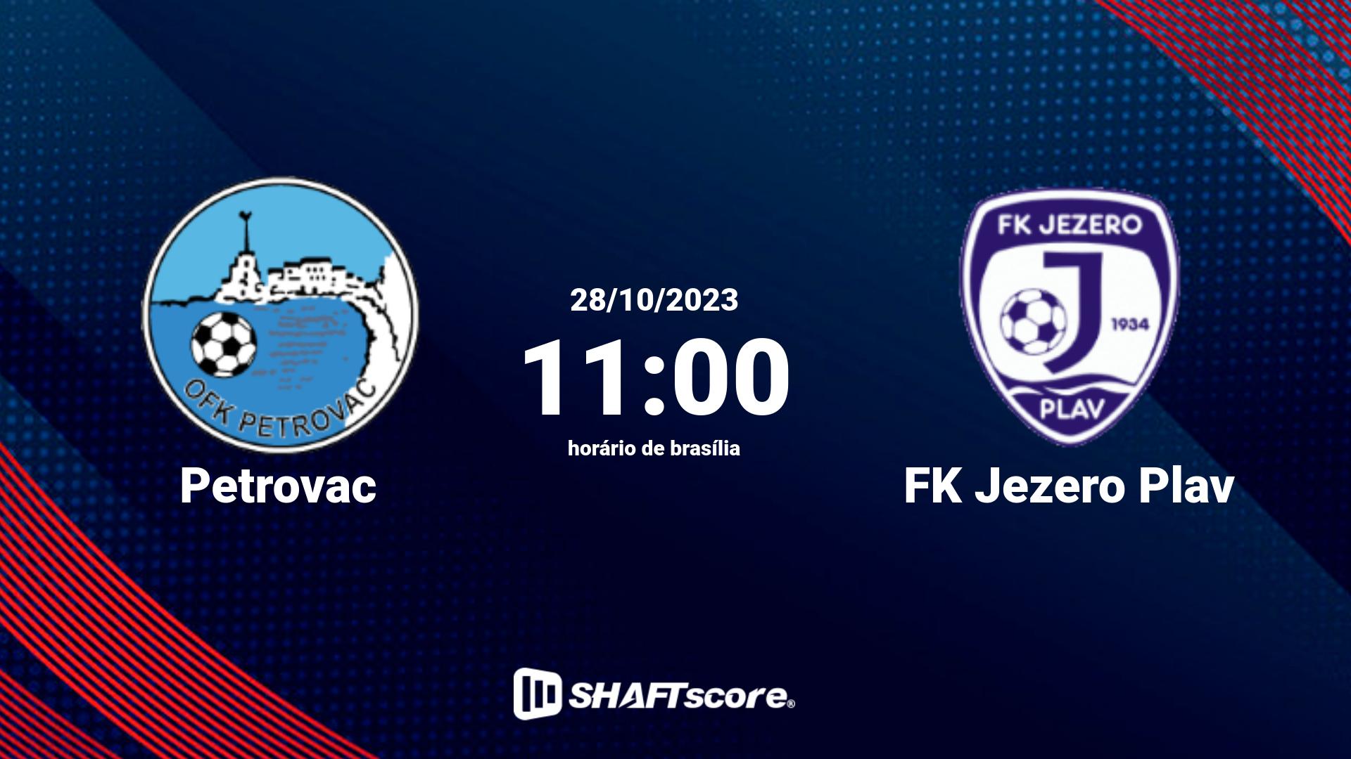 Estatísticas do jogo Petrovac vs FK Jezero Plav 28.10 11:00