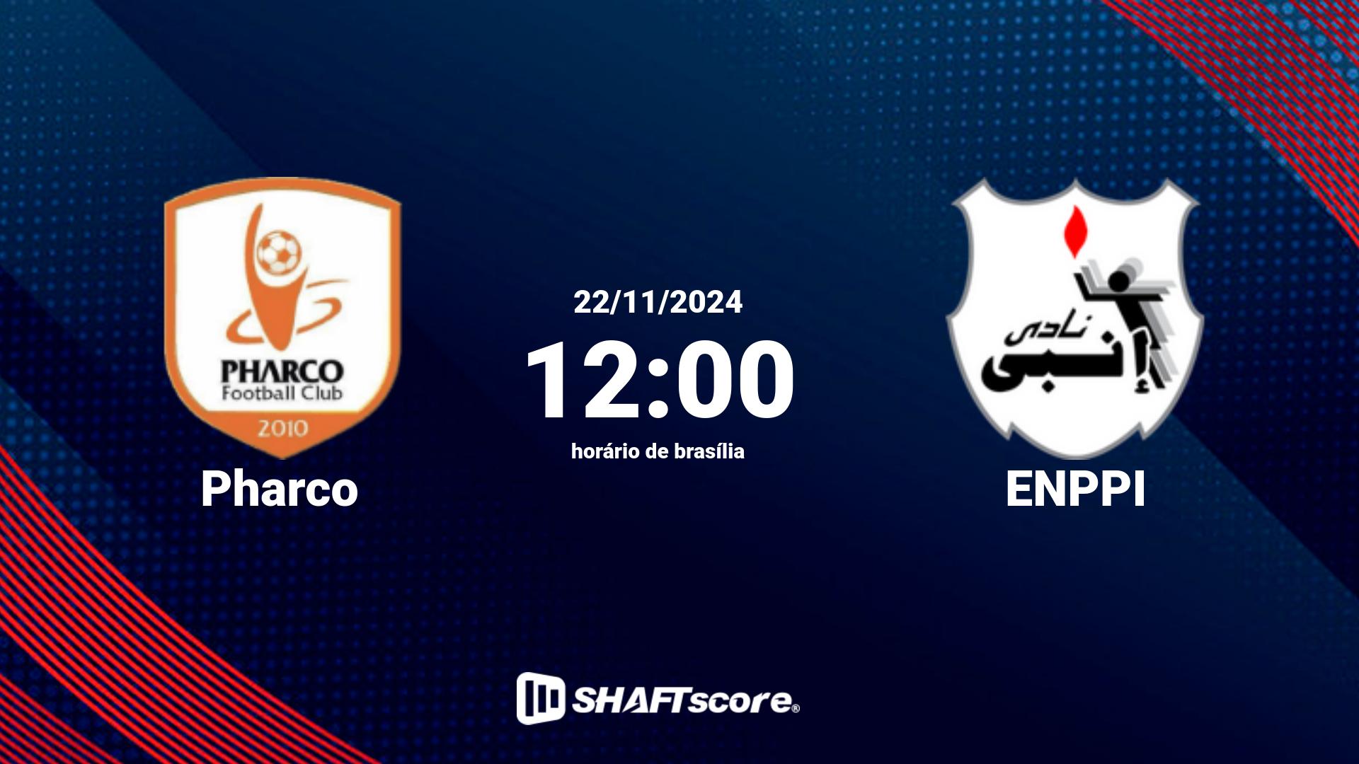 Estatísticas do jogo Pharco vs ENPPI 22.11 12:00