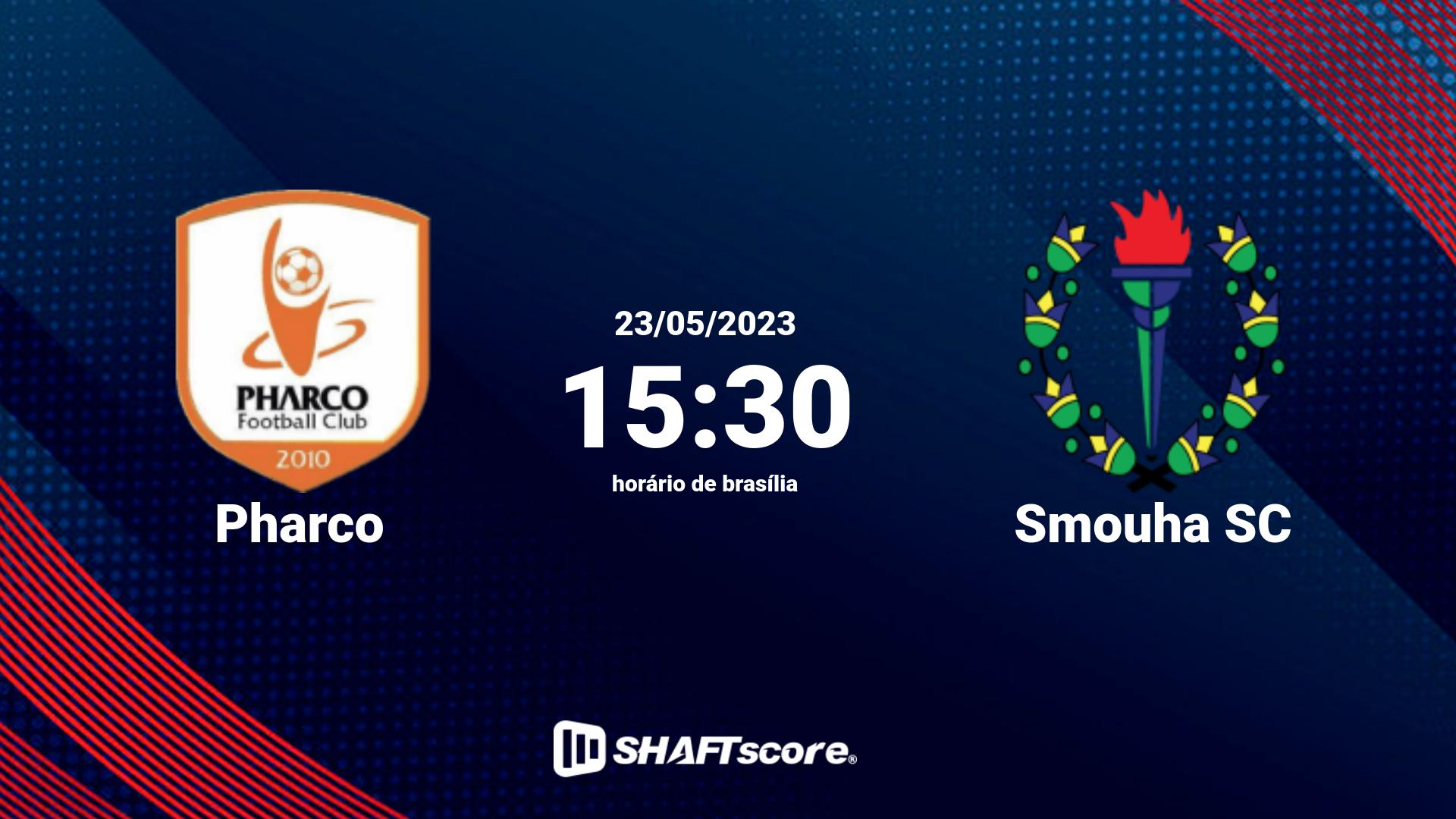 Estatísticas do jogo Pharco vs Smouha SC 23.05 15:30