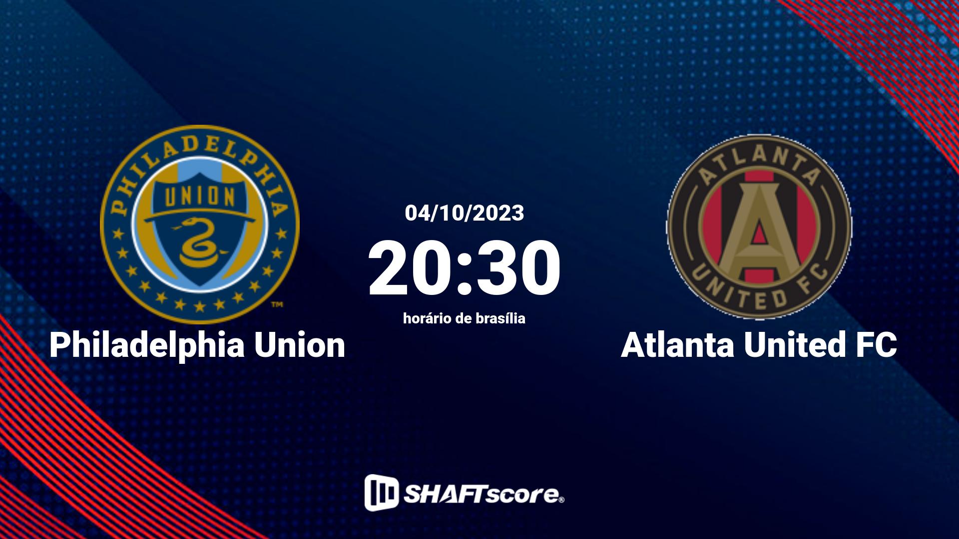 Estatísticas do jogo Philadelphia Union vs Atlanta United FC 04.10 20:30