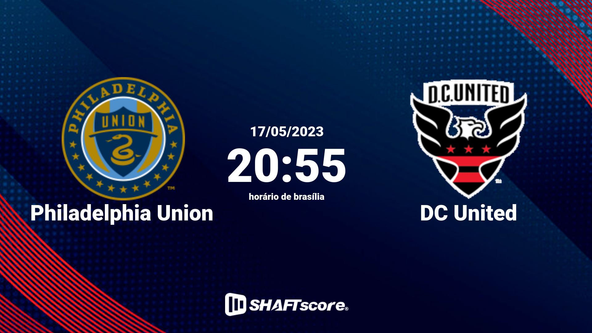 Estatísticas do jogo Philadelphia Union vs DC United 17.05 20:55