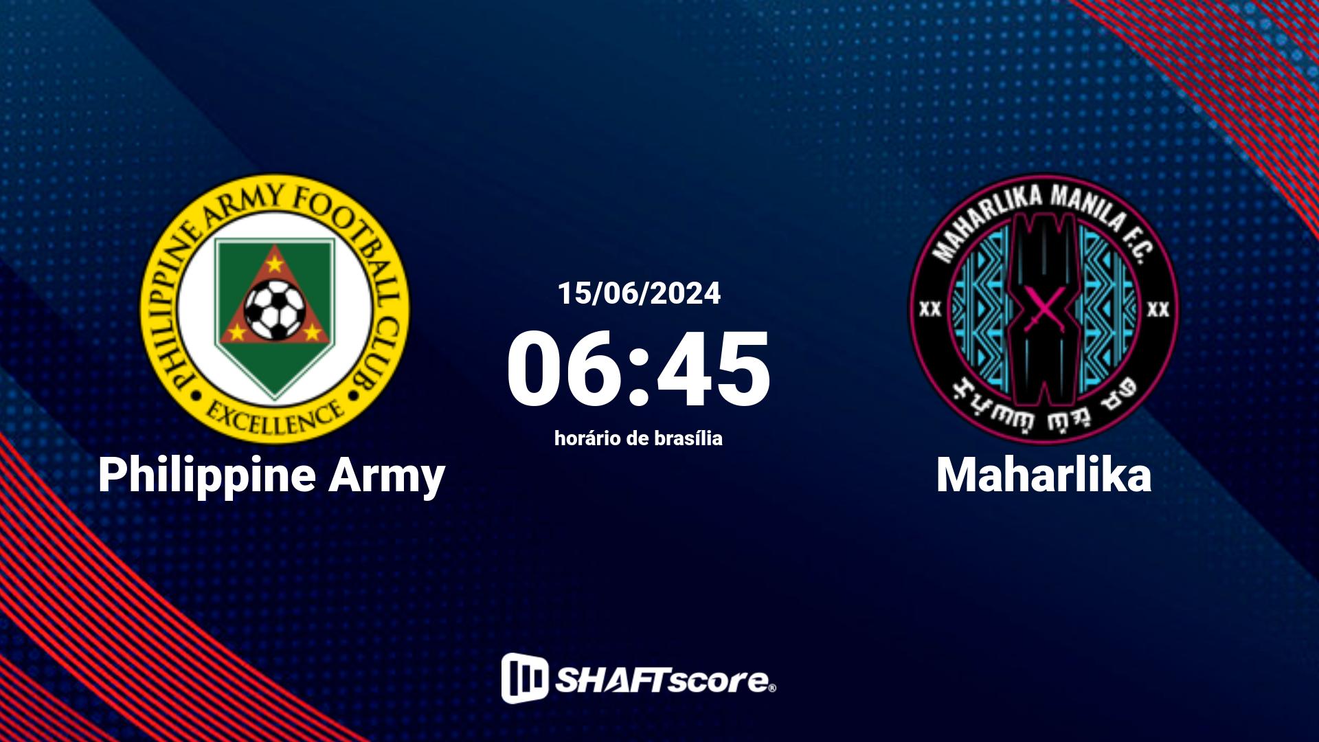 Estatísticas do jogo Philippine Army vs Maharlika 15.06 06:45