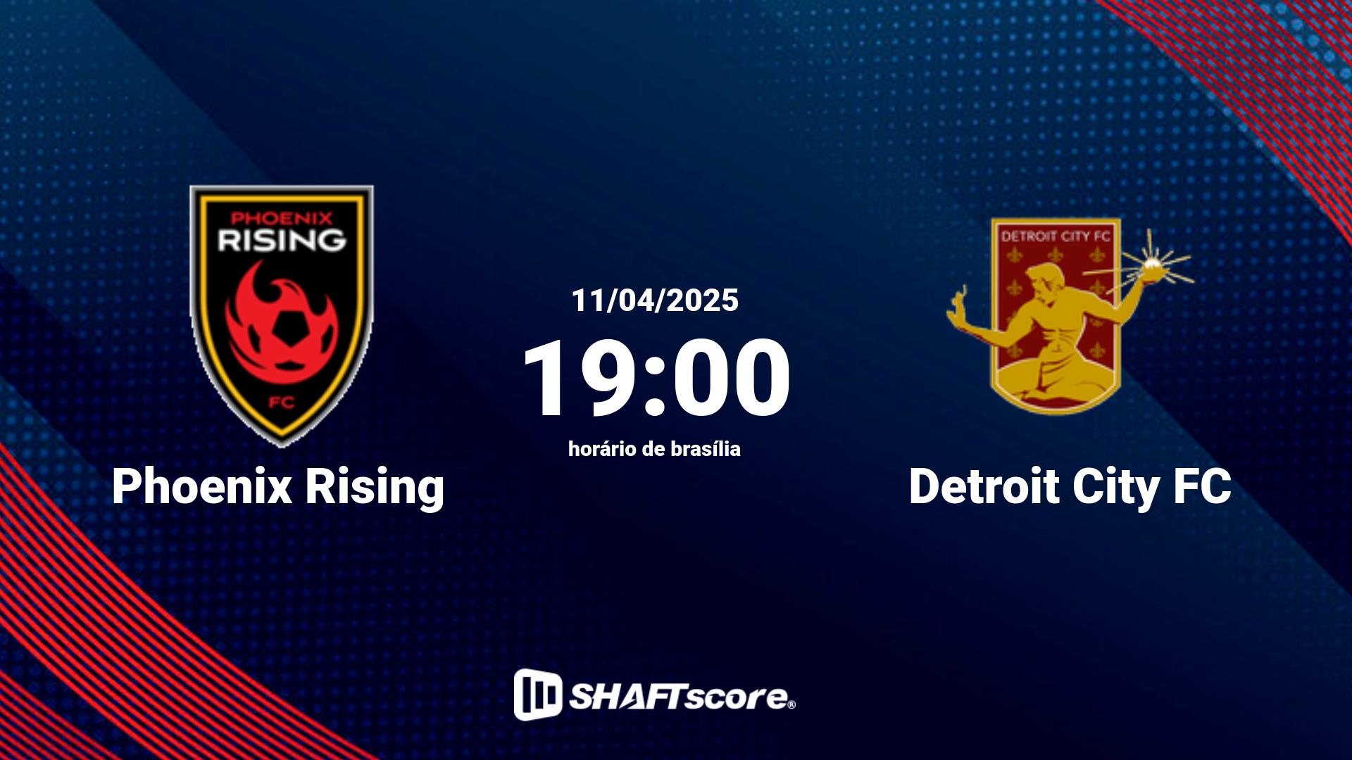 Estatísticas do jogo Phoenix Rising vs Detroit City FC 11.04 19:00