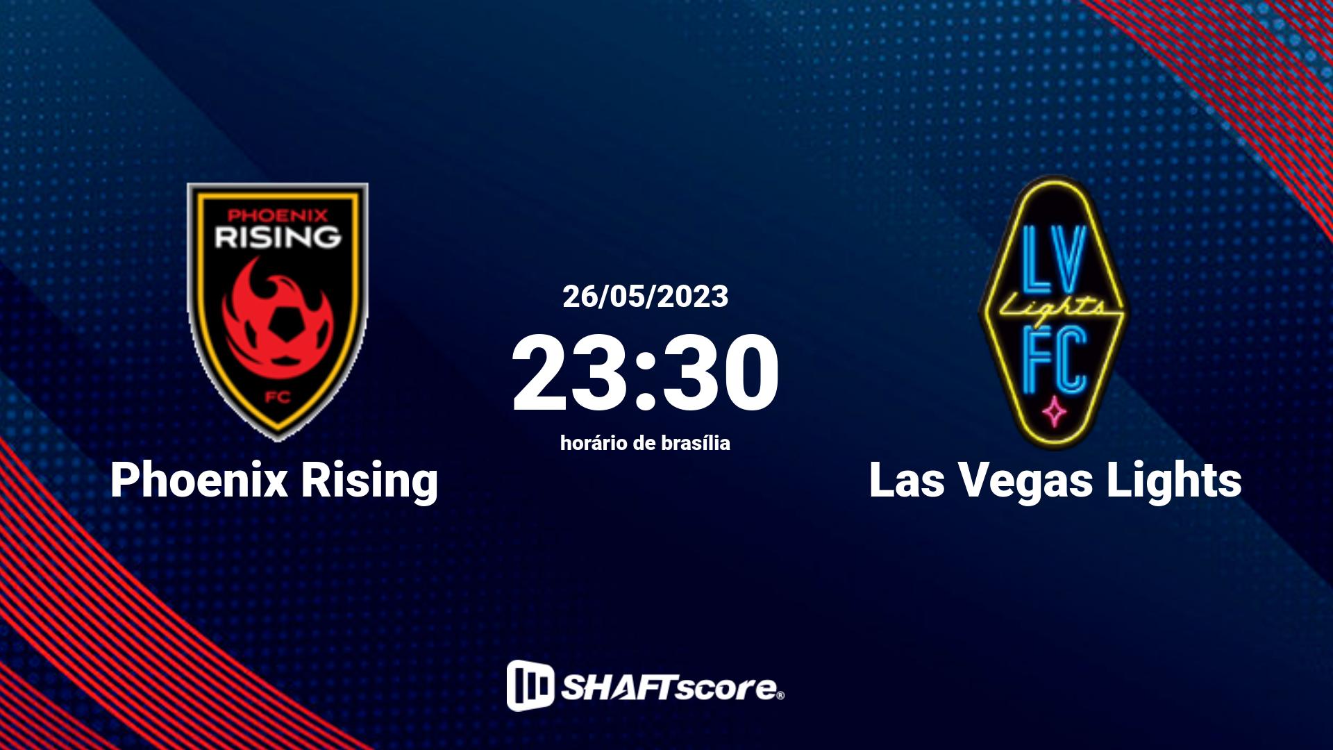 Estatísticas do jogo Phoenix Rising vs Las Vegas Lights 26.05 23:30