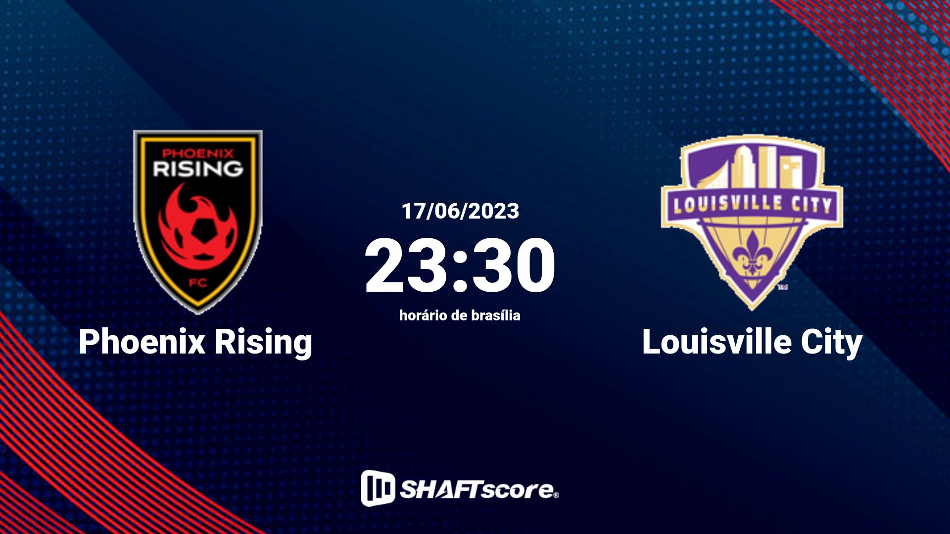 Estatísticas do jogo Phoenix Rising vs Louisville City 17.06 23:30