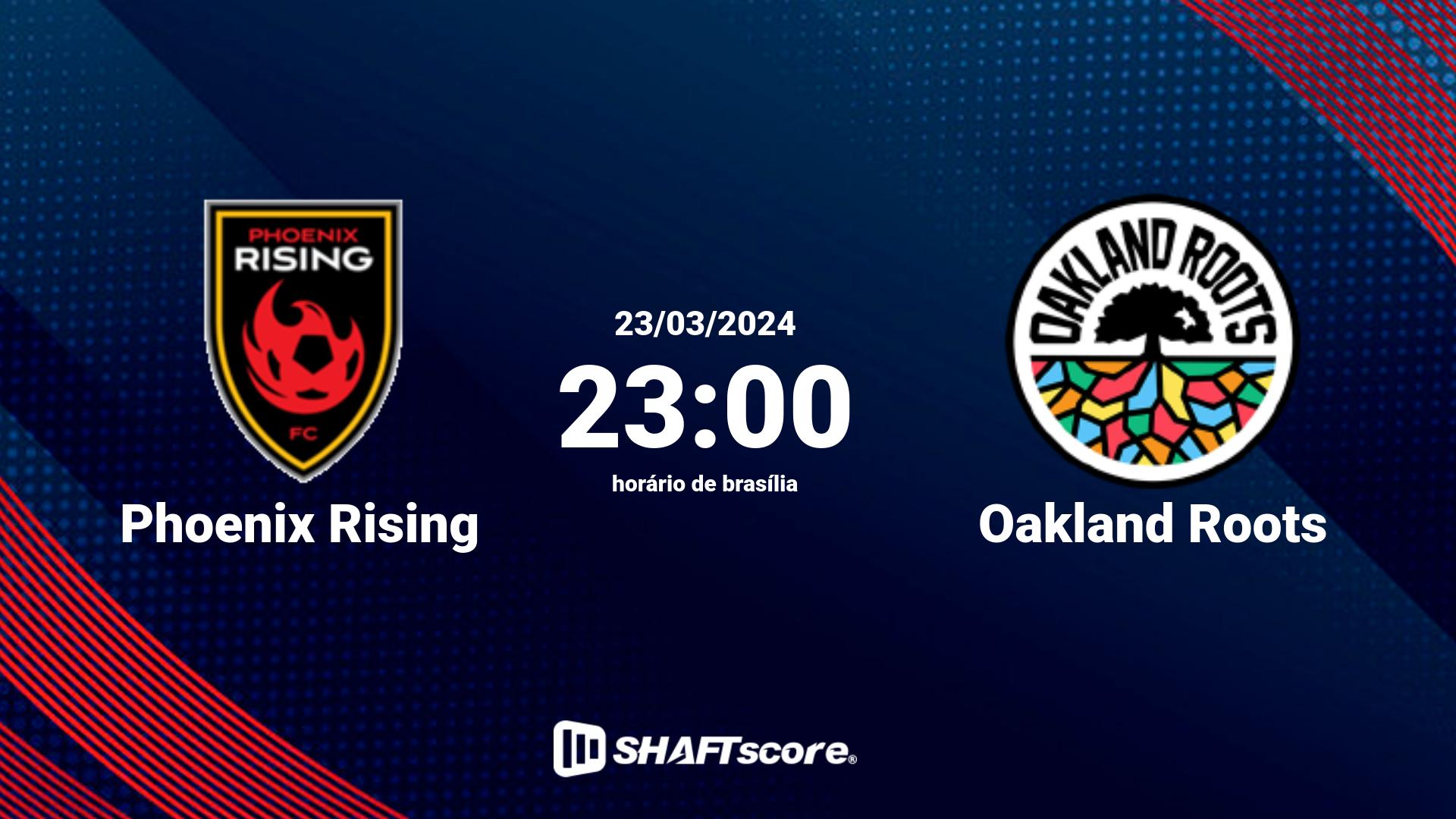 Estatísticas do jogo Phoenix Rising vs Oakland Roots 23.03 23:00