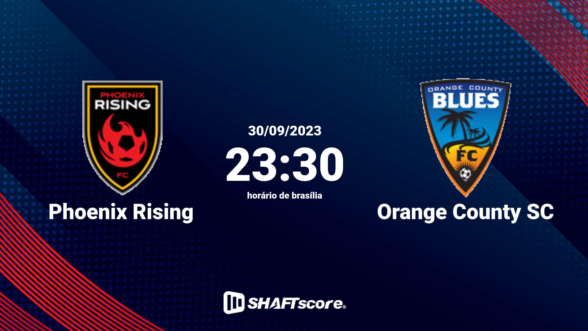 Estatísticas do jogo Phoenix Rising vs Orange County SC 30.09 23:30