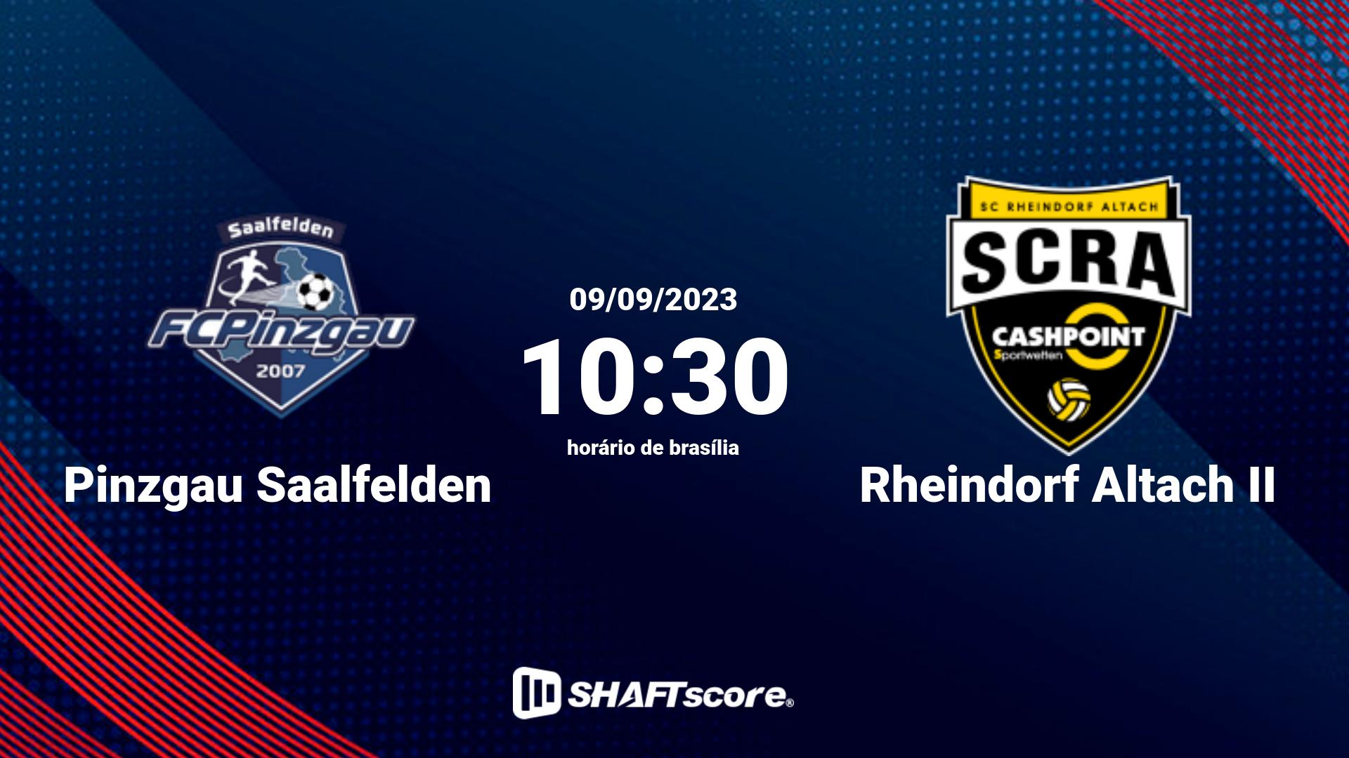 Estatísticas do jogo Pinzgau Saalfelden vs Rheindorf Altach II 09.09 10:30