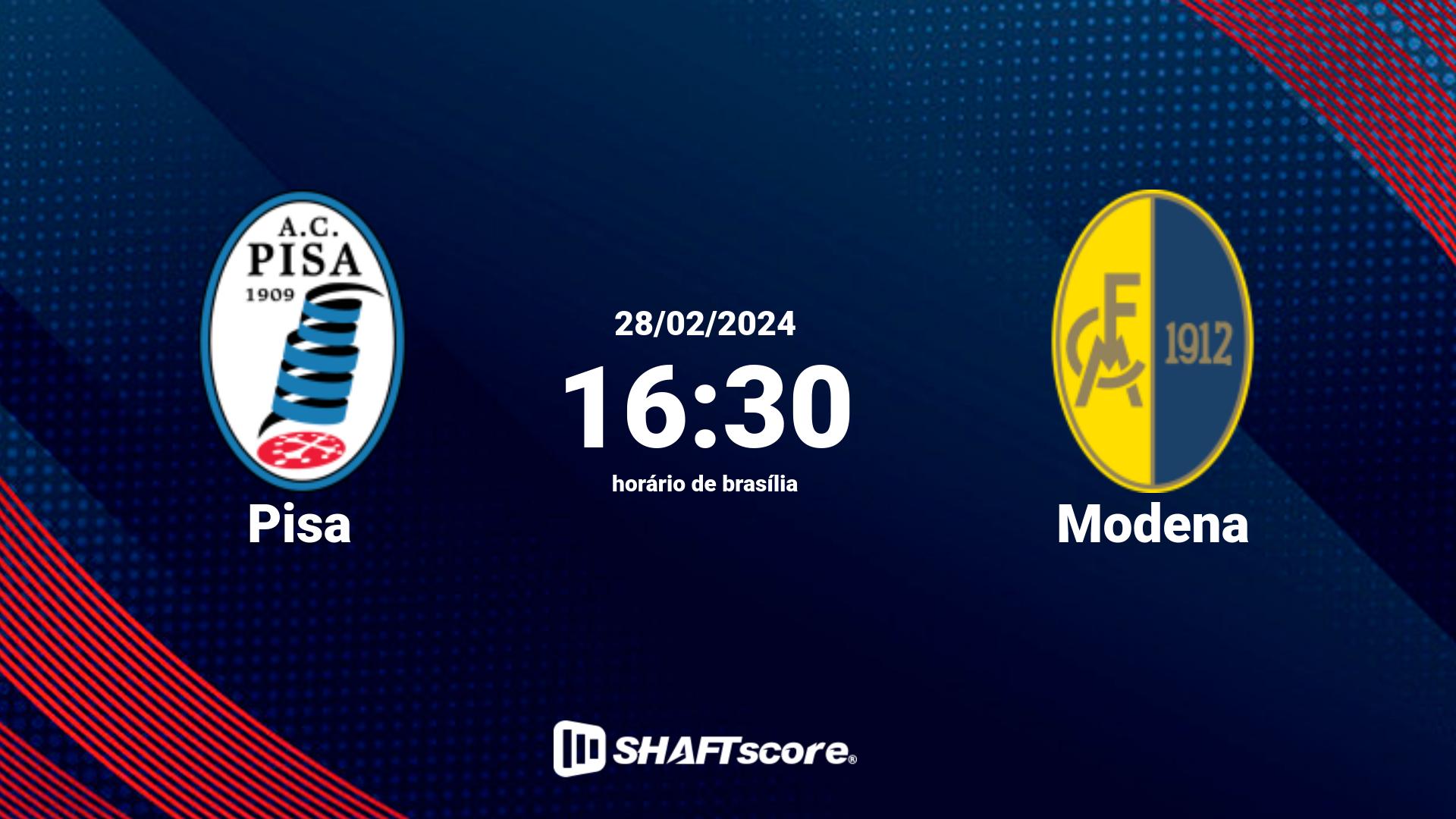 Estatísticas do jogo Pisa vs Modena 28.02 16:30