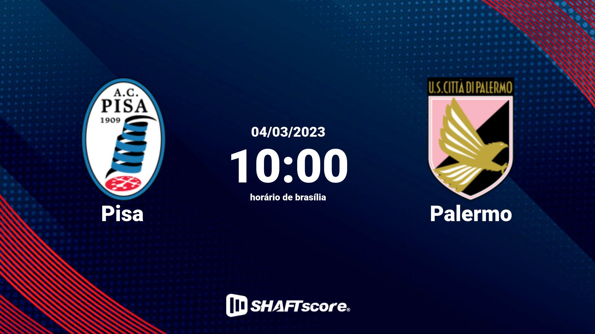 Estatísticas do jogo Pisa vs Palermo 04.03 10:00