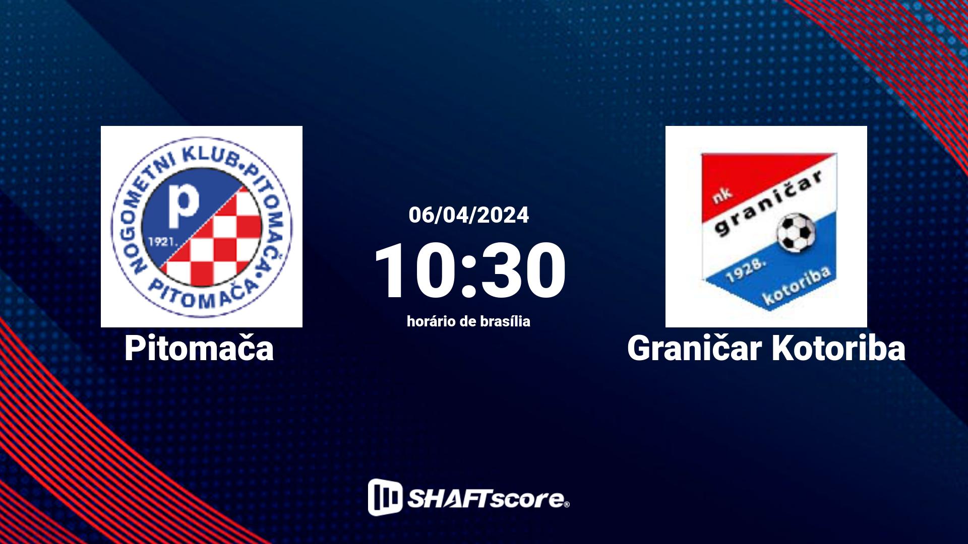 Estatísticas do jogo Pitomača vs Graničar Kotoriba 06.04 10:30