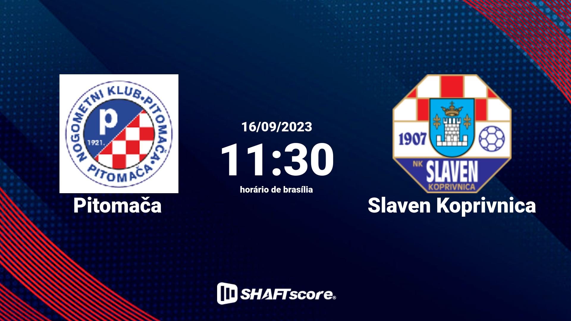 Estatísticas do jogo Pitomača vs Slaven Koprivnica 16.09 11:30