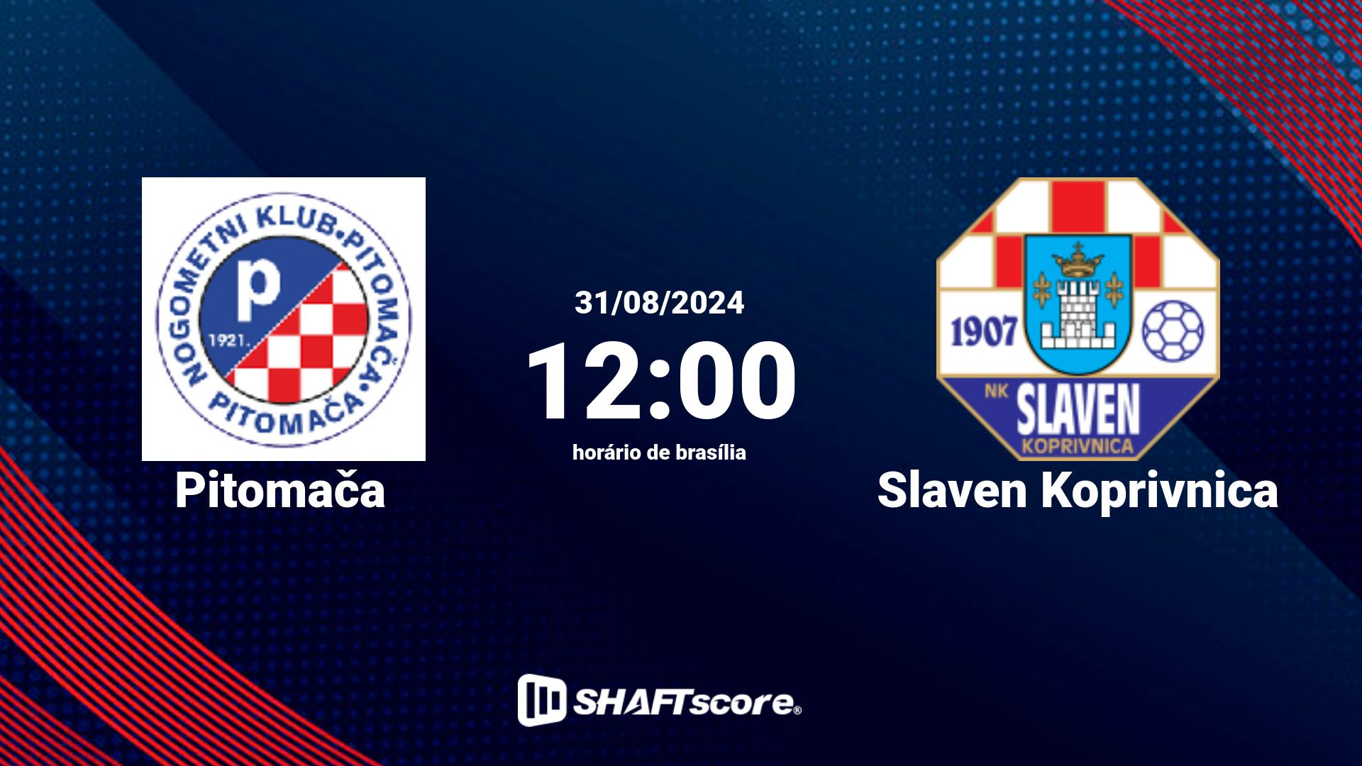 Estatísticas do jogo Pitomača vs Slaven Koprivnica 31.08 12:00