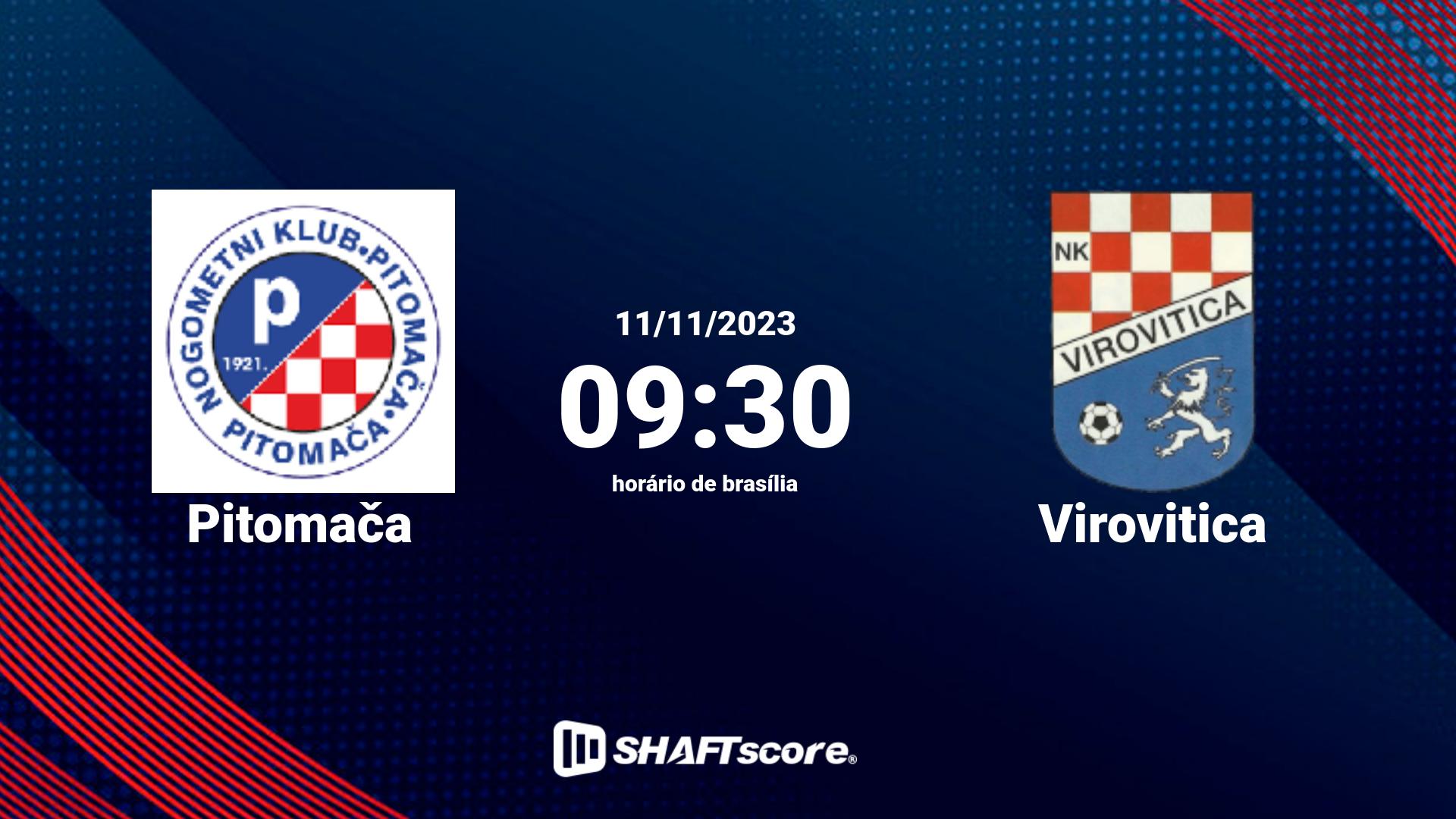 Estatísticas do jogo Pitomača vs Virovitica 11.11 09:30