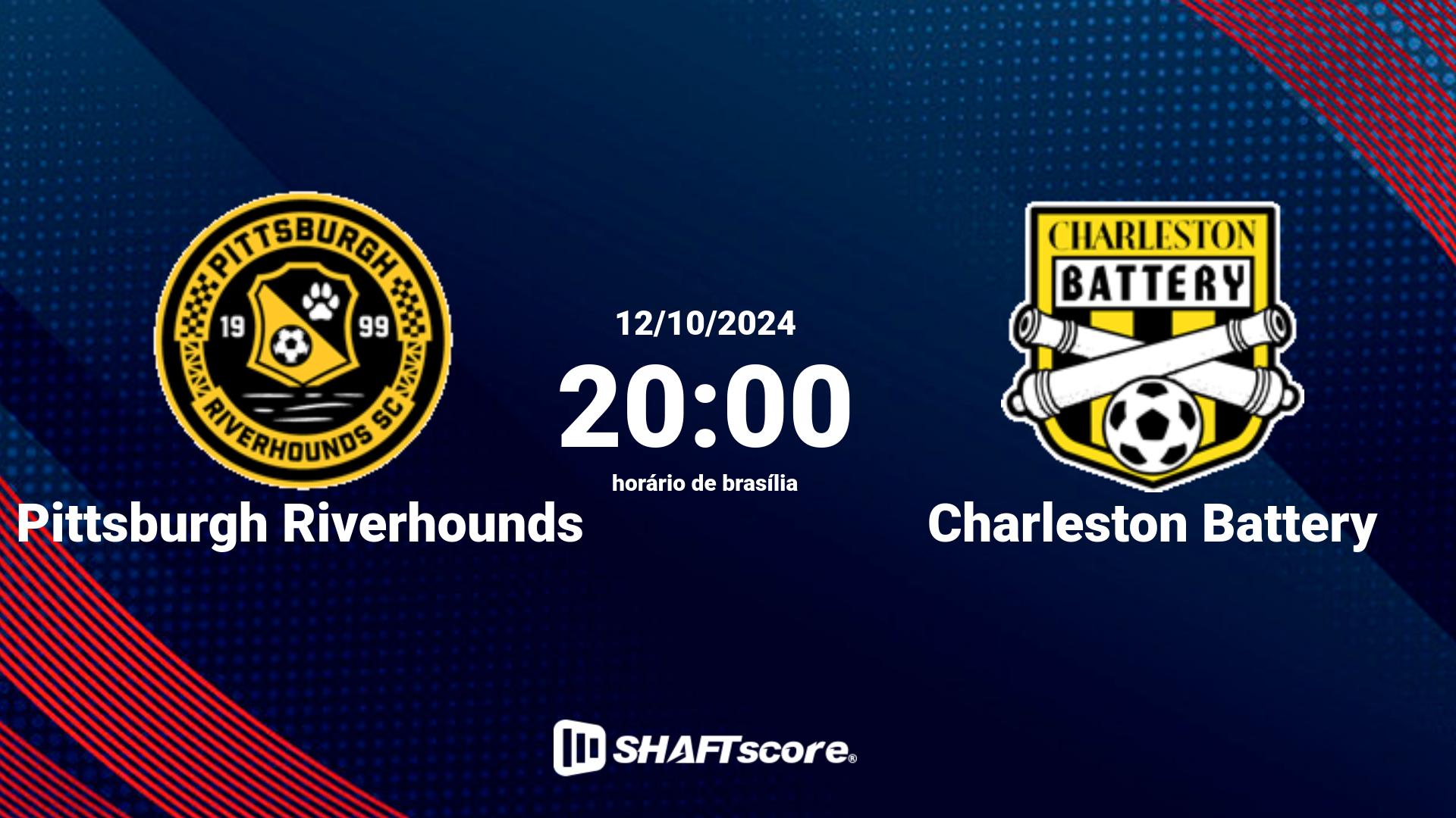 Estatísticas do jogo Pittsburgh Riverhounds vs Charleston Battery 12.10 20:00