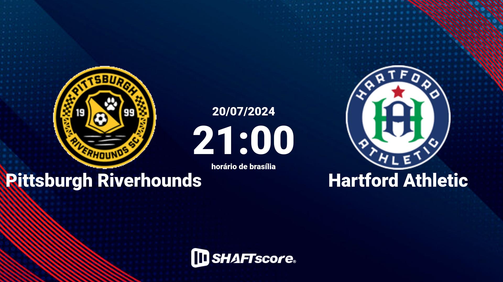Estatísticas do jogo Pittsburgh Riverhounds vs Hartford Athletic 20.07 21:00