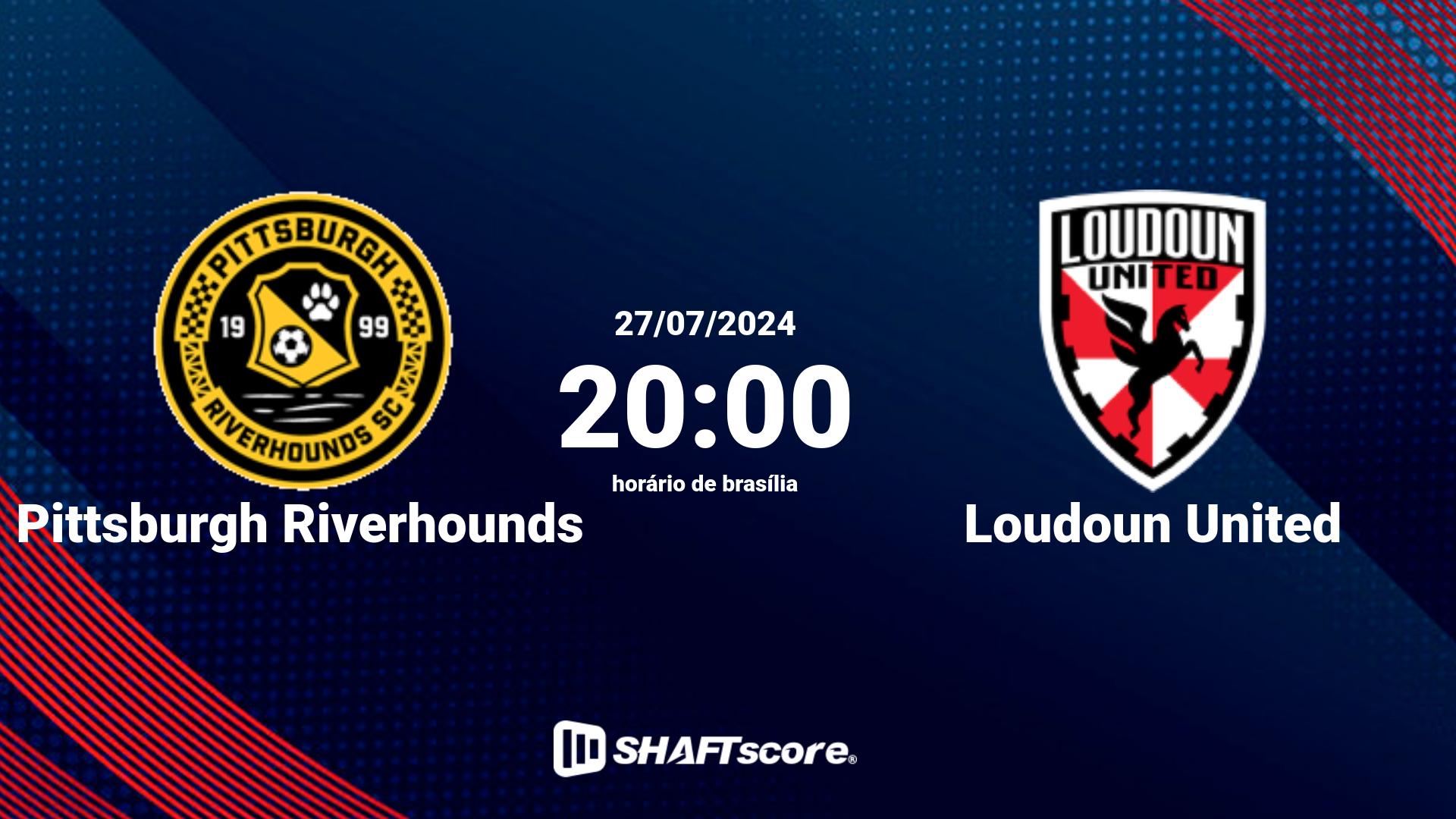 Estatísticas do jogo Pittsburgh Riverhounds vs Loudoun United 27.07 20:00