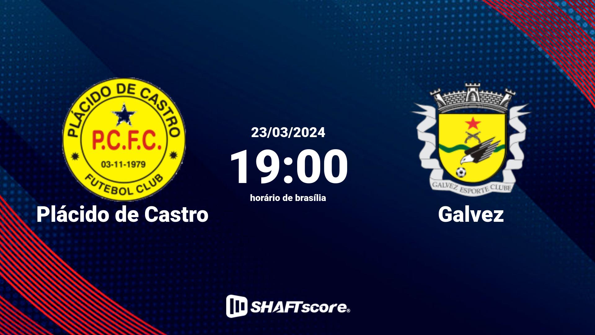 Estatísticas do jogo Plácido de Castro vs Galvez 23.03 19:00