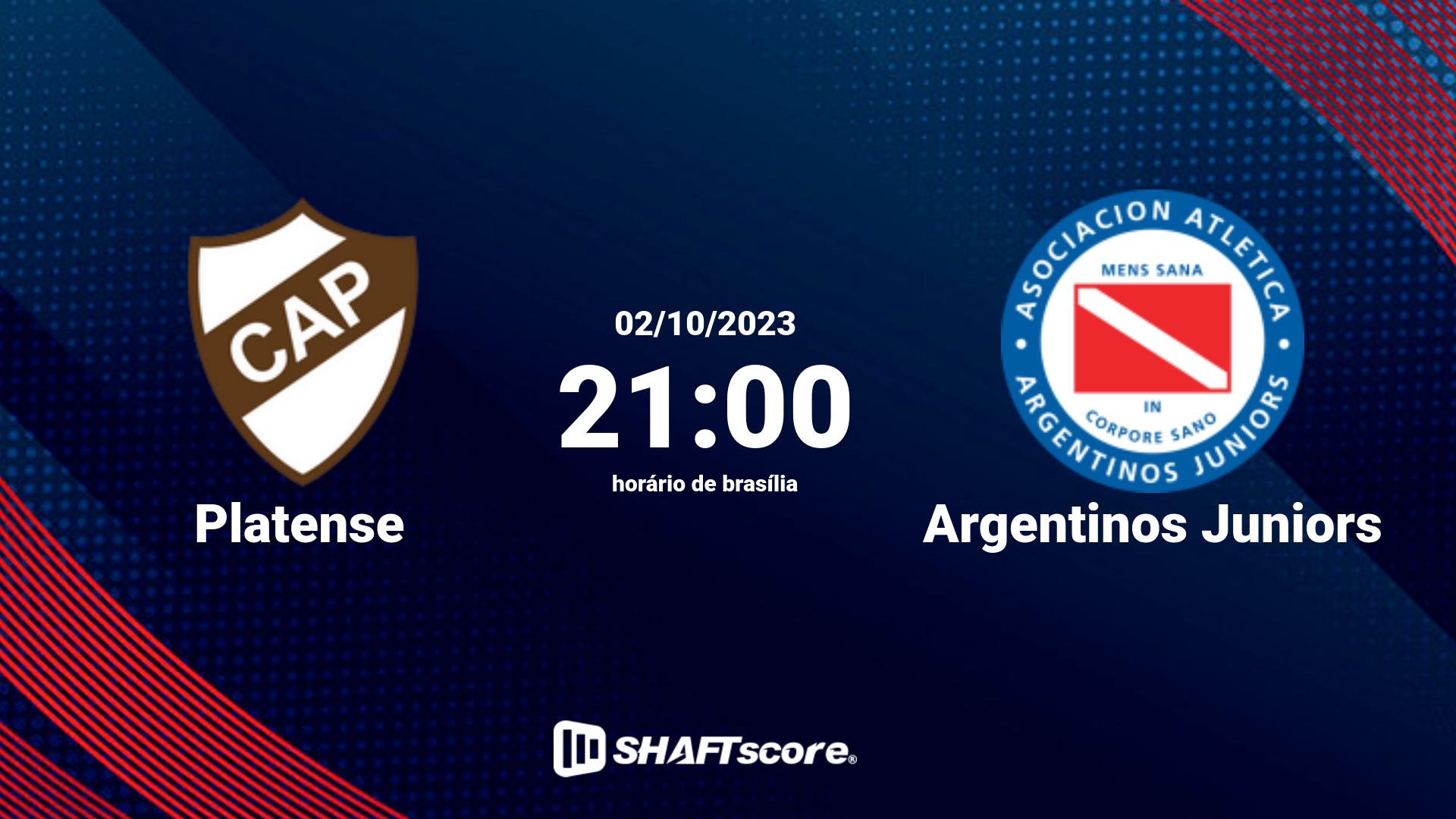 Estatísticas do jogo Platense vs Argentinos Juniors 02.10 21:00