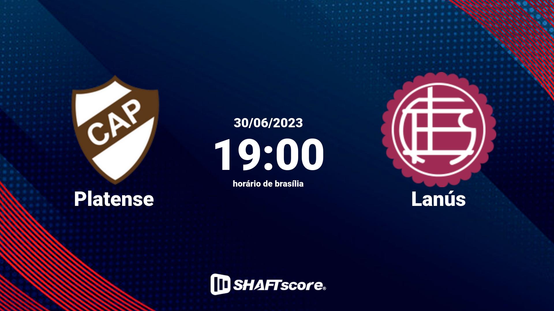 Estatísticas do jogo Platense vs Lanús 30.06 19:00