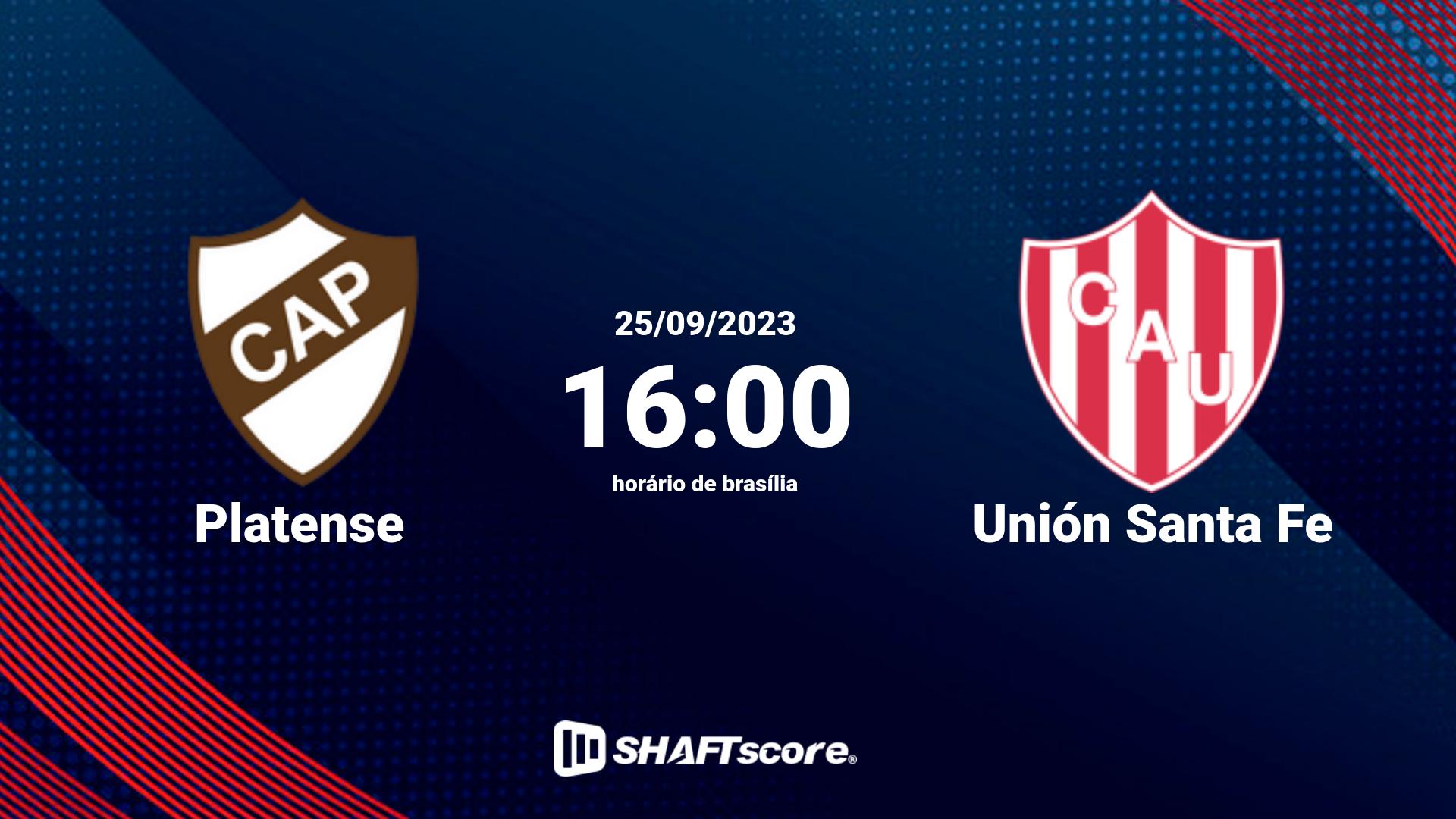 Estatísticas do jogo Platense vs Unión Santa Fe 25.09 16:00