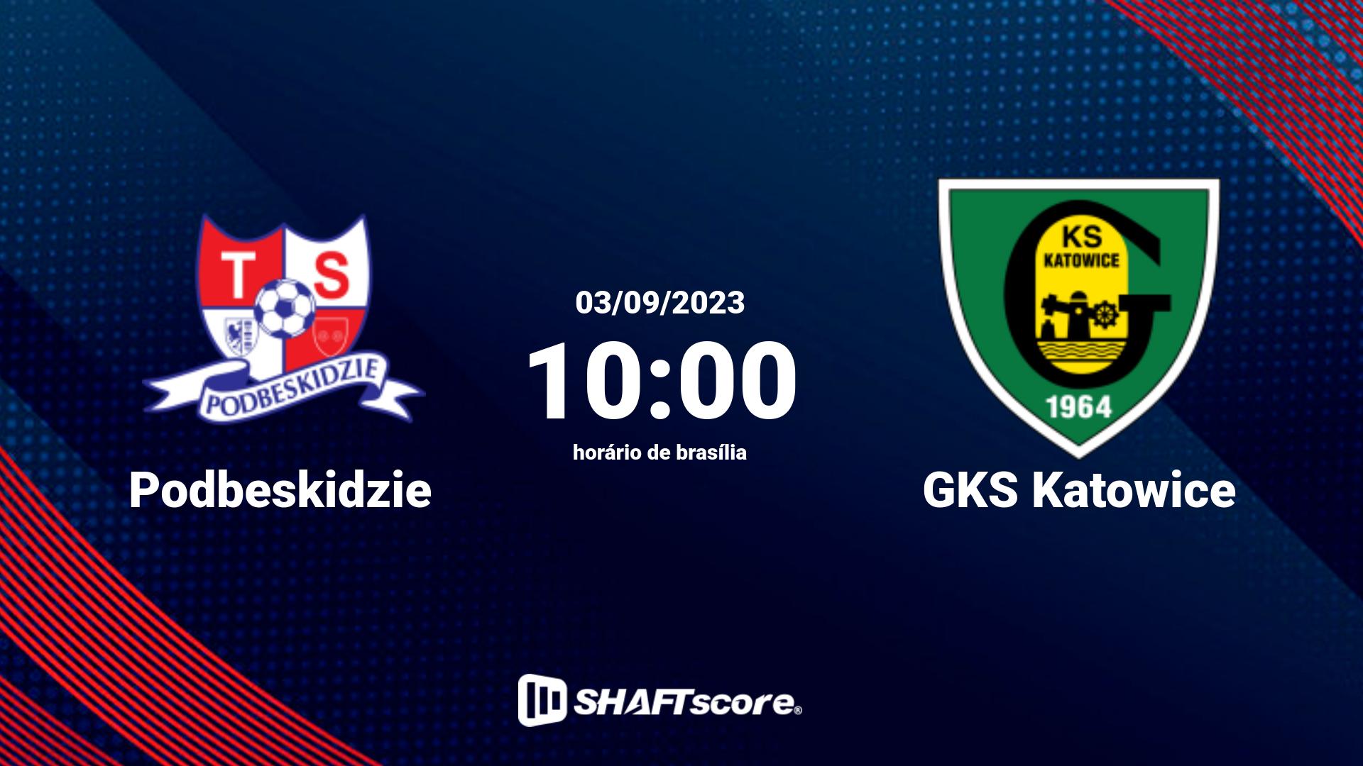 Estatísticas do jogo Podbeskidzie vs GKS Katowice 03.09 10:00