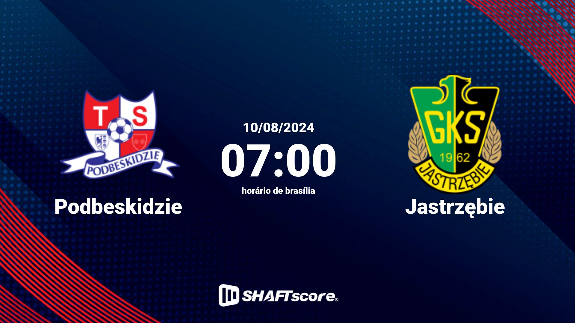 Estatísticas do jogo Podbeskidzie vs Jastrzębie 10.08 07:00