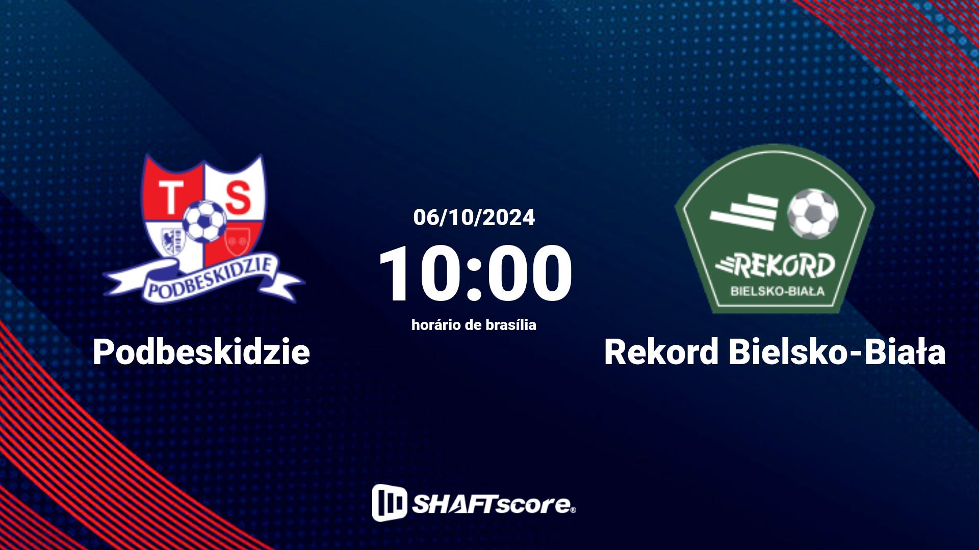 Estatísticas do jogo Podbeskidzie vs Rekord Bielsko-Biała 06.10 10:00