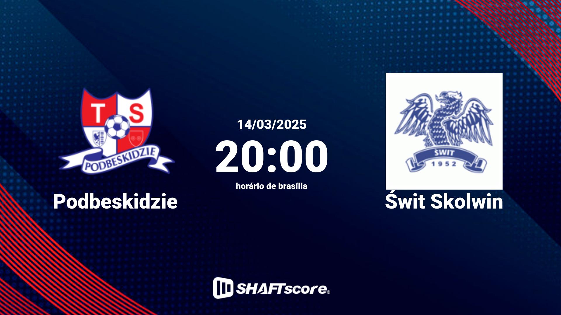 Estatísticas do jogo Podbeskidzie vs Świt Skolwin 14.03 20:00