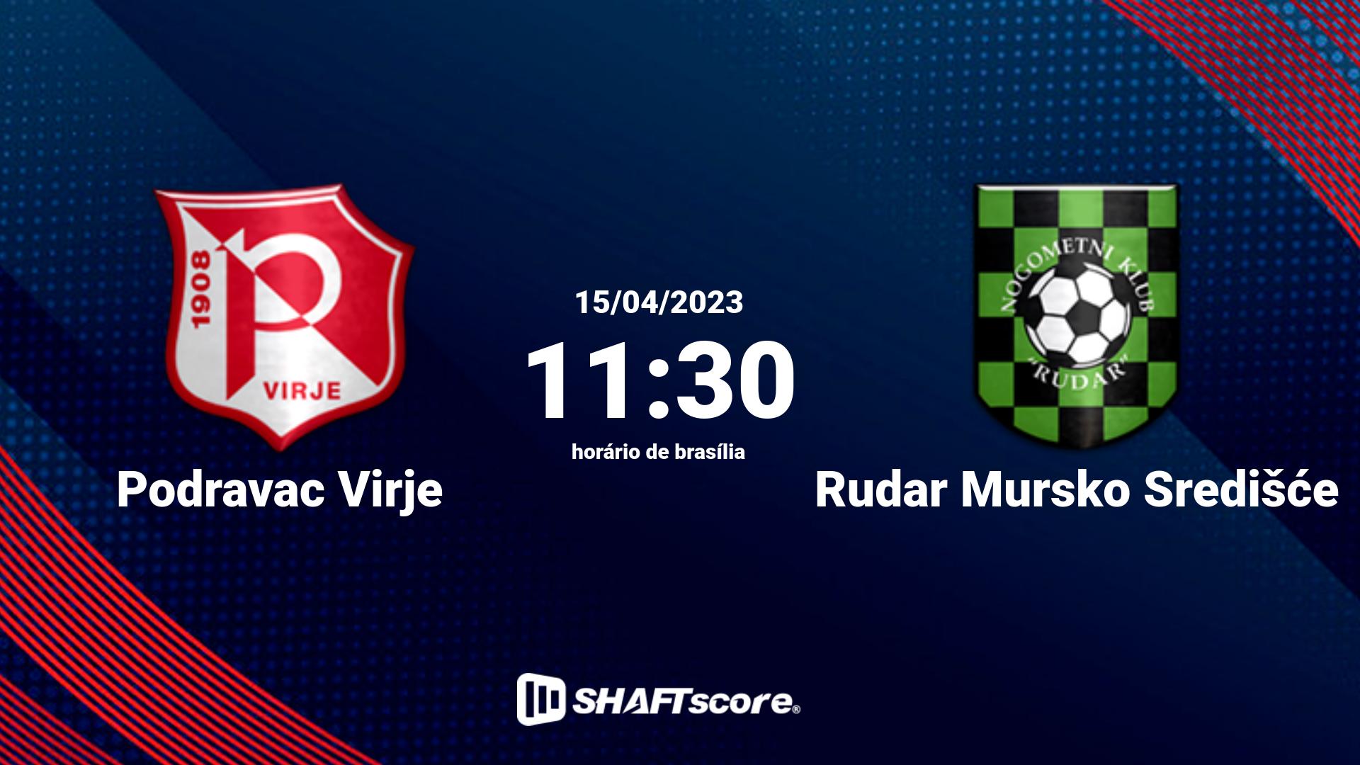 Estatísticas do jogo Podravac Virje vs Rudar Mursko Središće 15.04 11:30