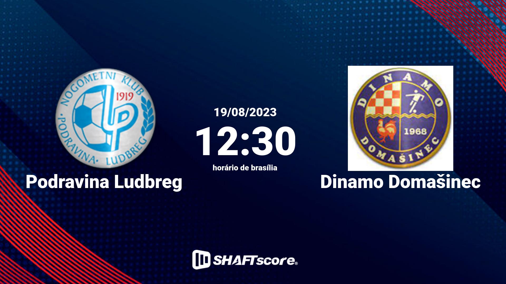 Estatísticas do jogo Podravina Ludbreg vs Dinamo Domašinec 19.08 12:30