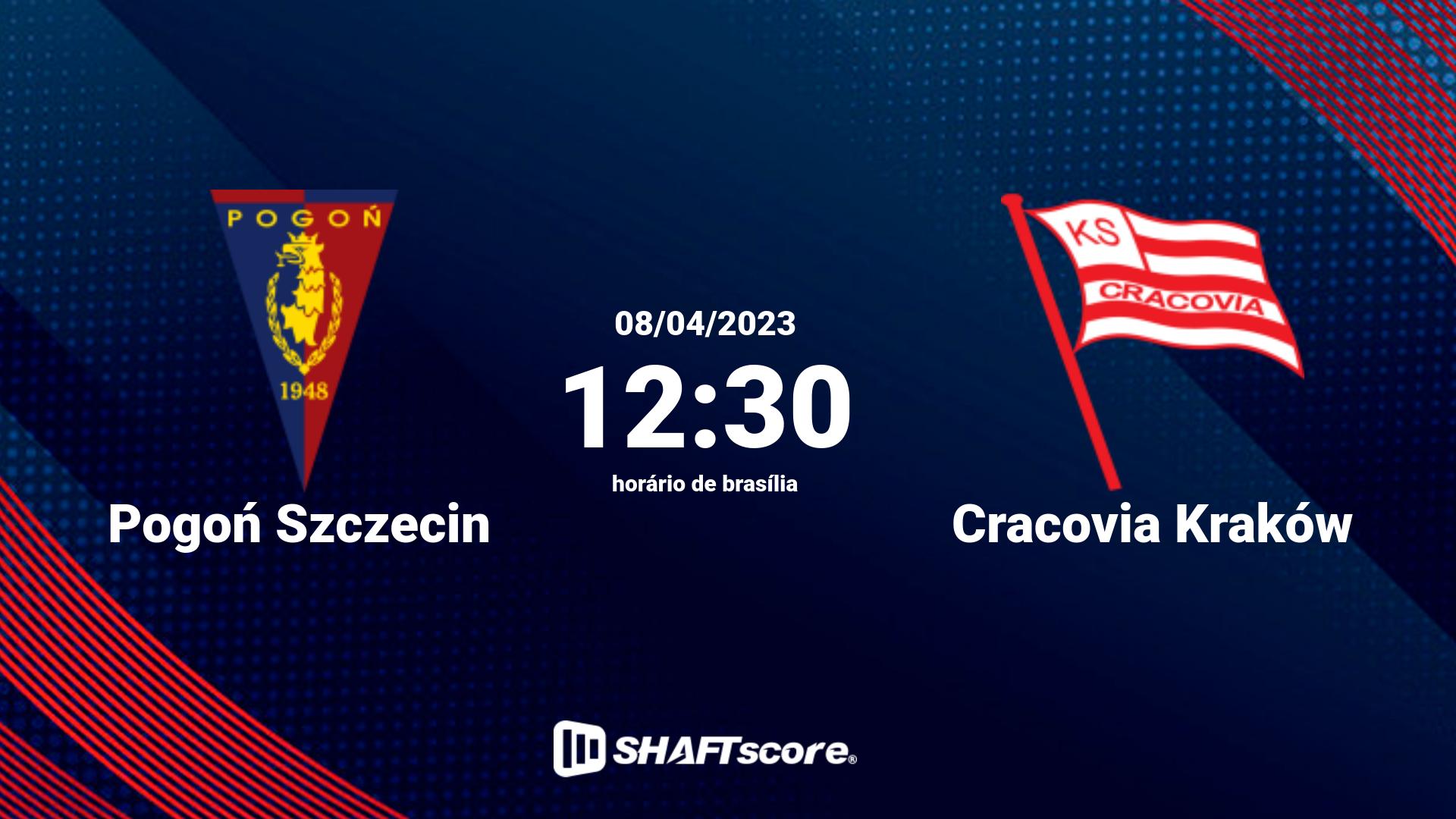 Estatísticas do jogo Pogoń Szczecin vs Cracovia Kraków 08.04 12:30