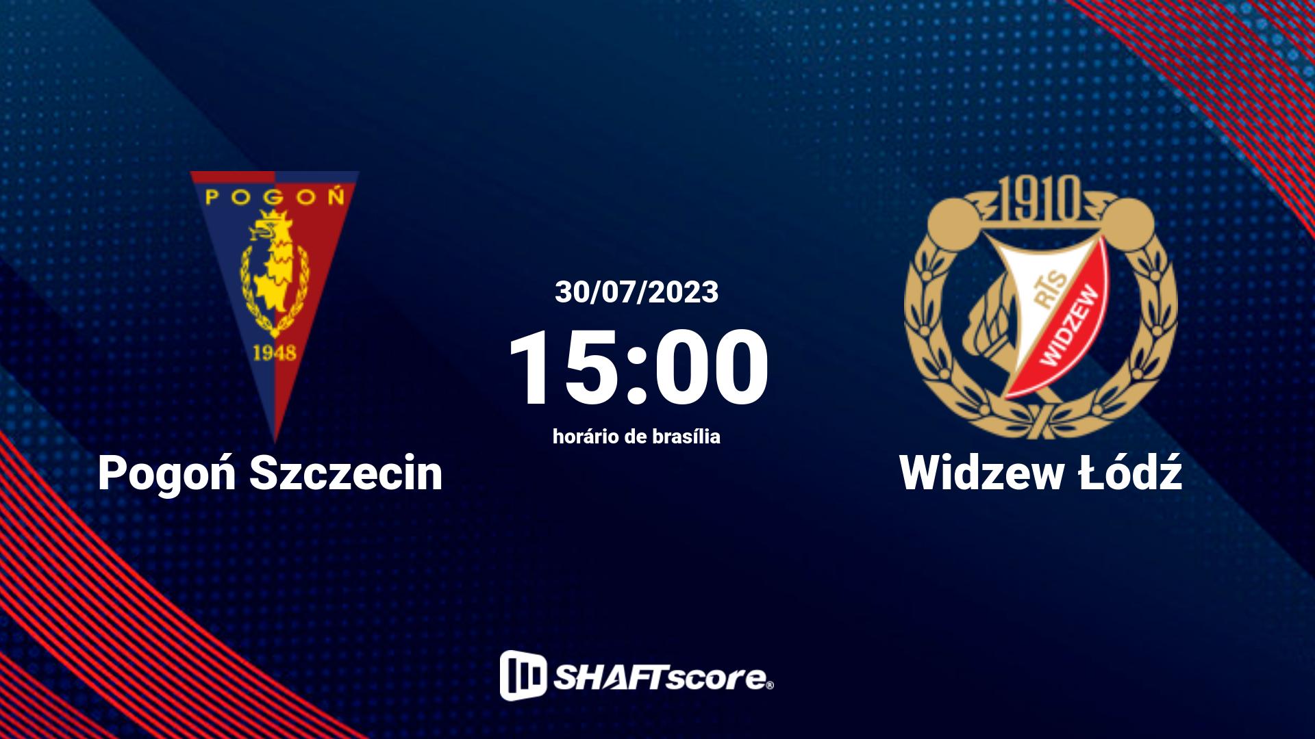 Estatísticas do jogo Pogoń Szczecin vs Widzew Łódź 30.07 15:00