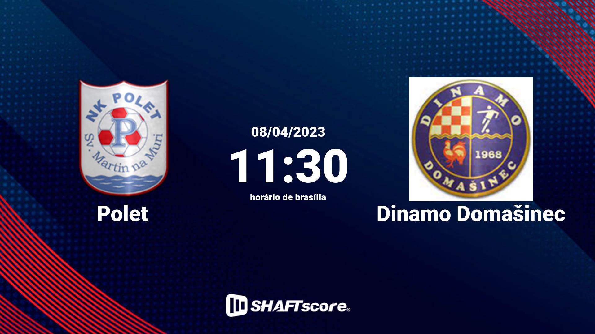 Estatísticas do jogo Polet vs Dinamo Domašinec 08.04 11:30