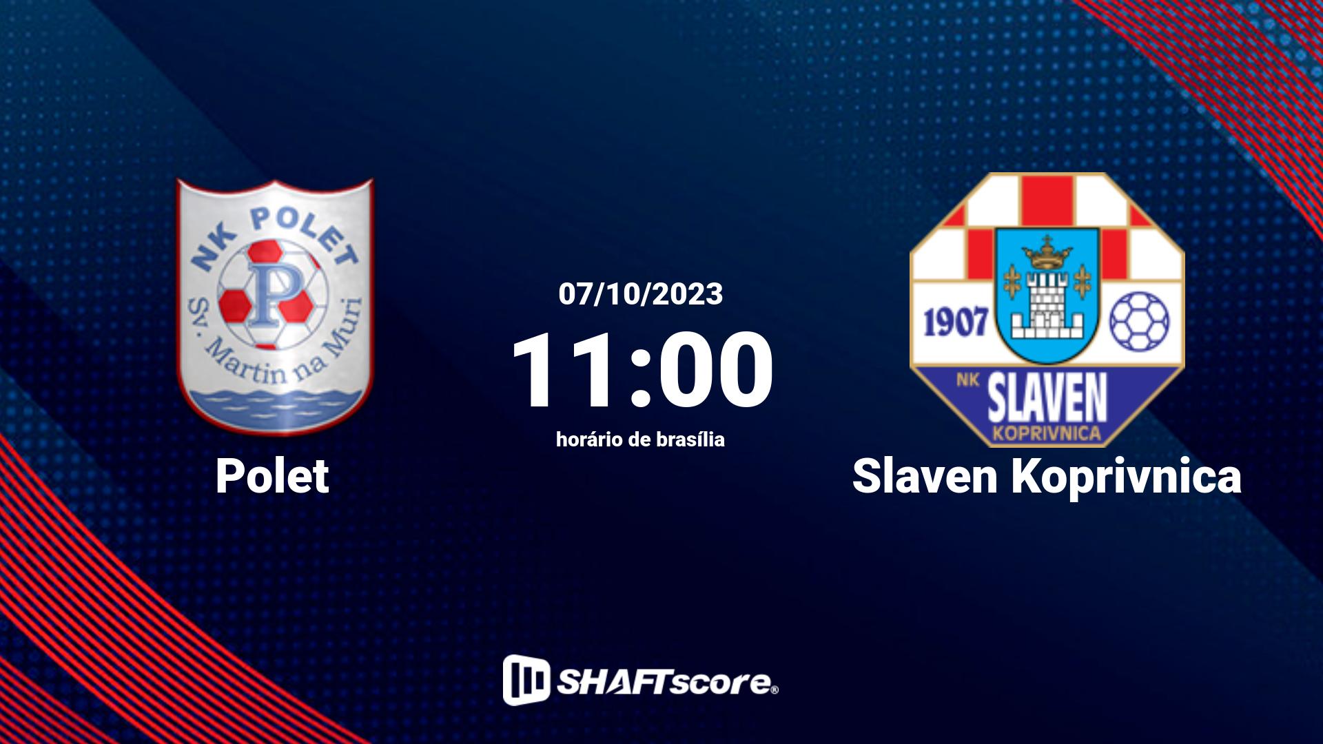 Estatísticas do jogo Polet vs Slaven Koprivnica 07.10 11:00