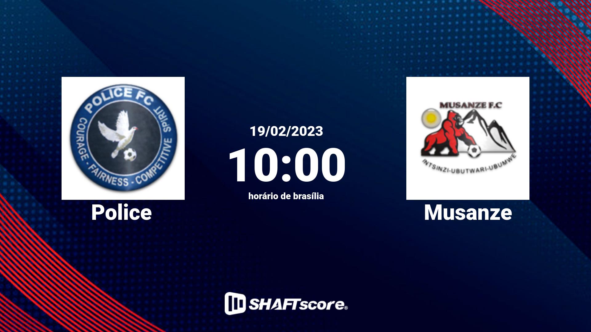 Estatísticas do jogo Police vs Musanze 19.02 10:00