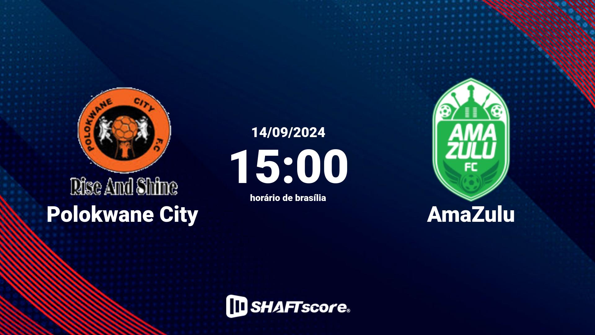 Estatísticas do jogo Polokwane City vs AmaZulu 14.09 15:00