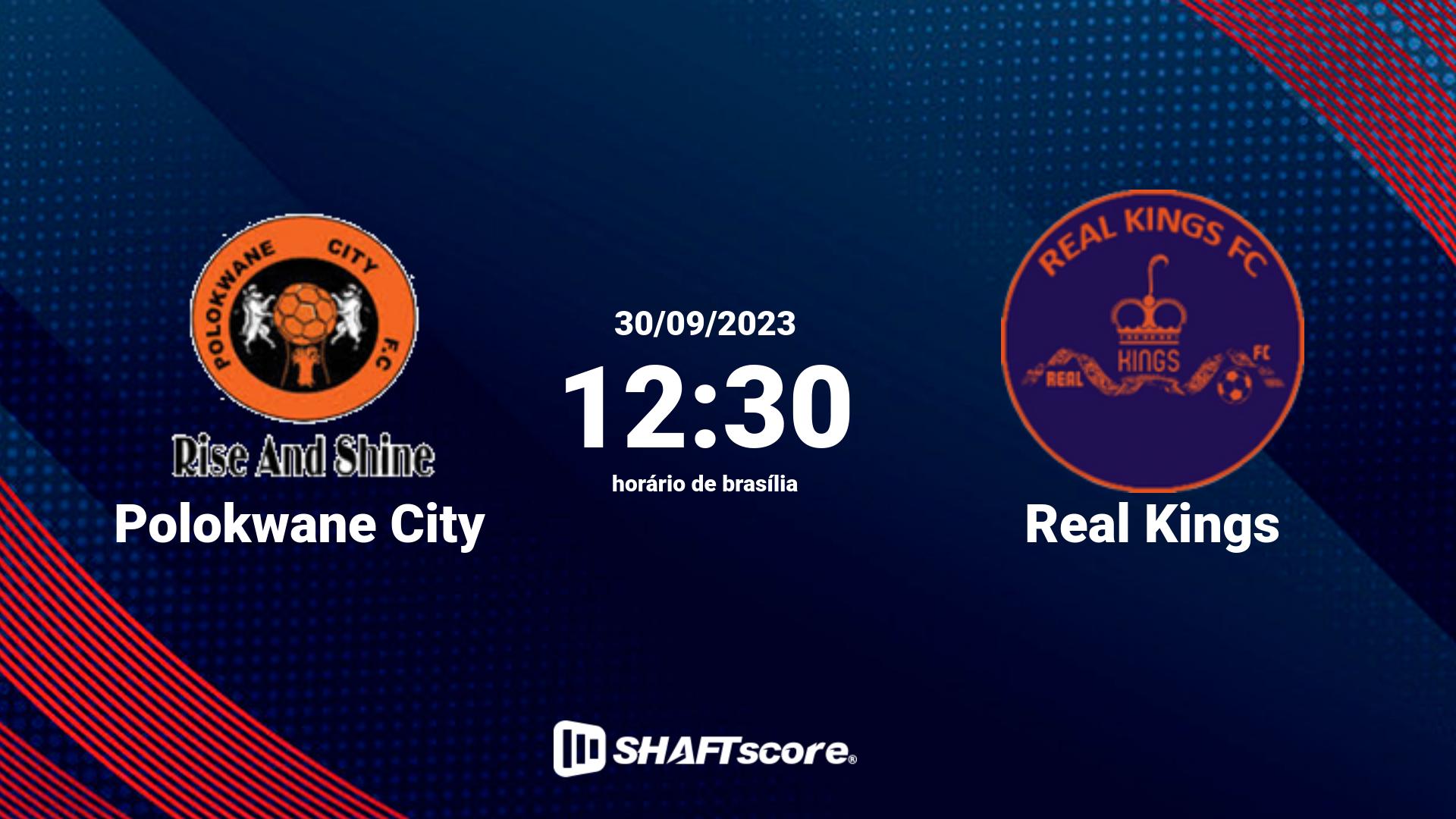 Estatísticas do jogo Polokwane City vs Real Kings 30.09 12:30