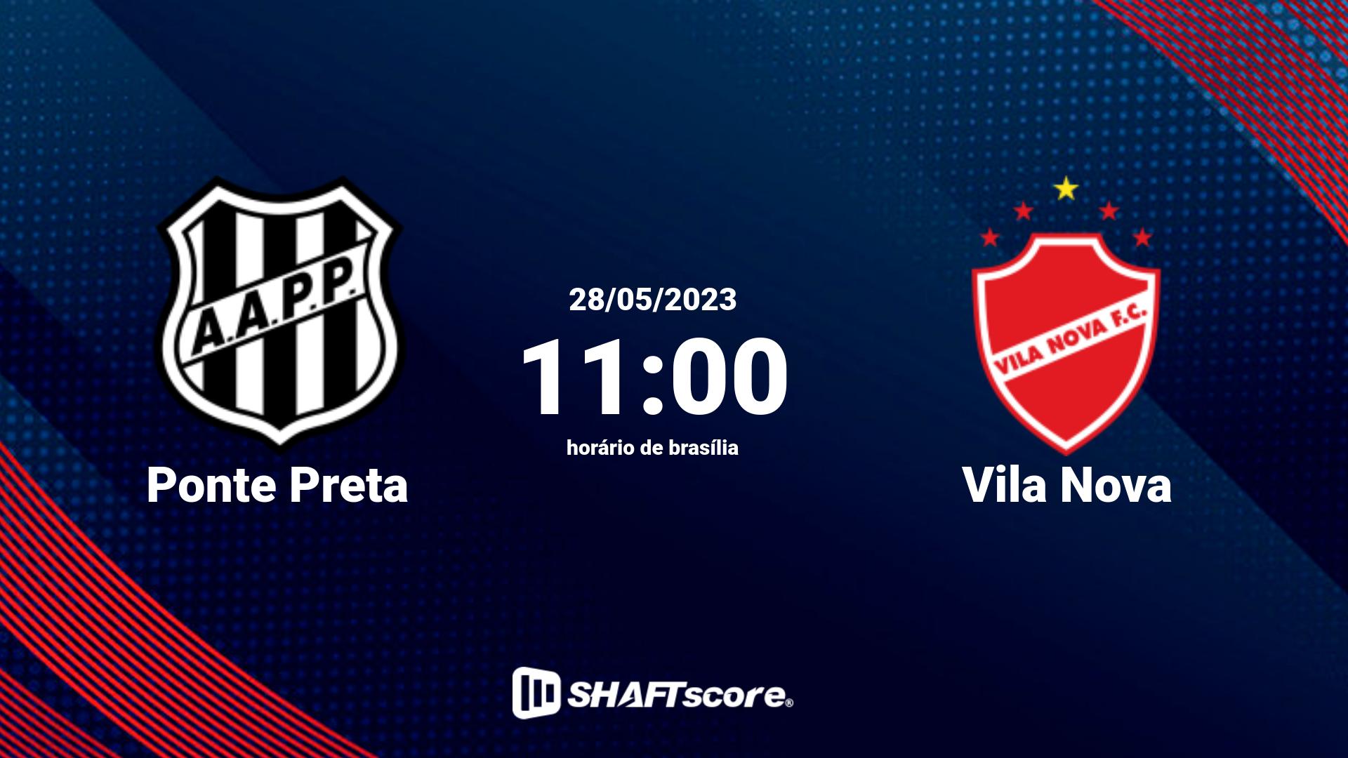 Estatísticas do jogo Ponte Preta vs Vila Nova 28.05 11:00