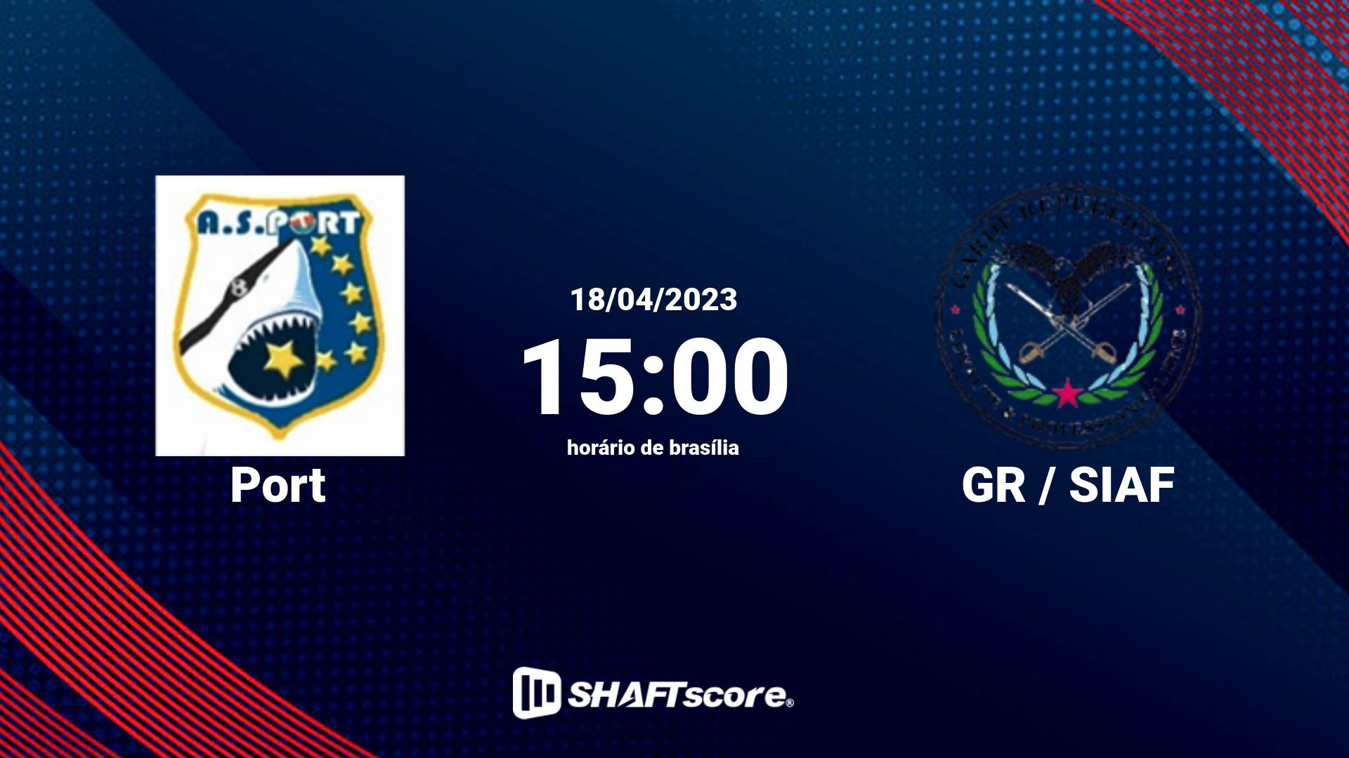 Estatísticas do jogo Port vs GR / SIAF 18.04 15:00